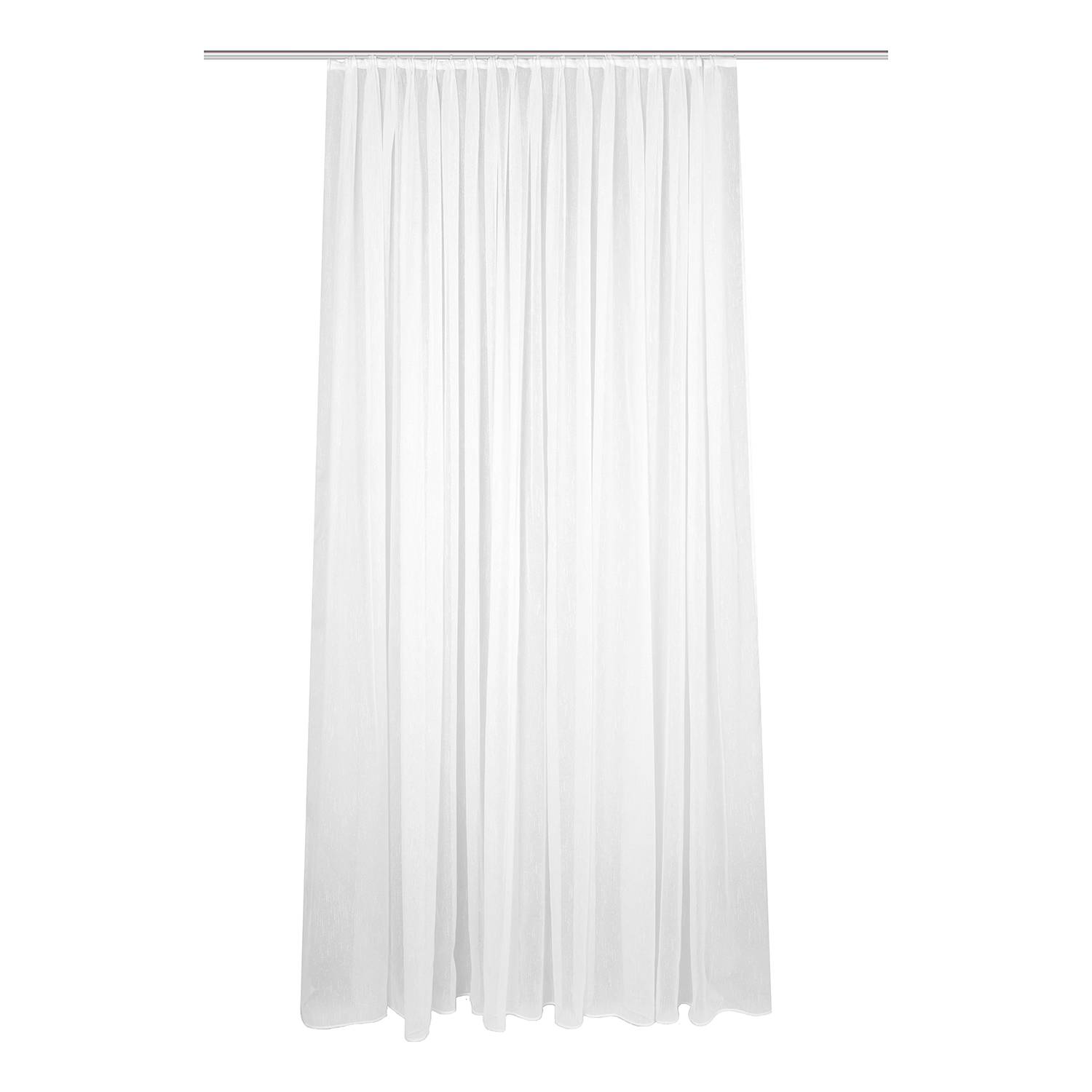 Vorhang mit Kräuselband Flamio Polyester Weiß 300 x 245 cm