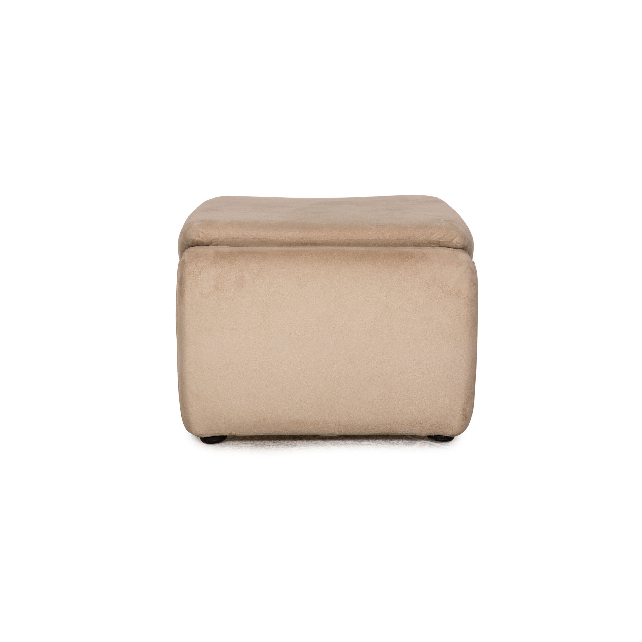 Polsterhocker Stoff Beige