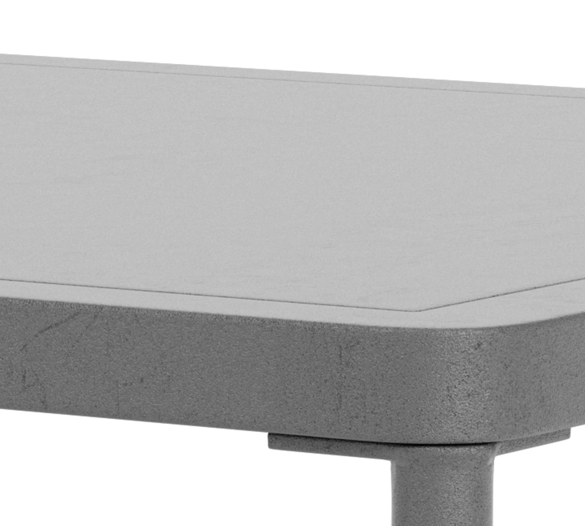 Hadley Outdoor Coffee Table Anthracite Grey Steel 60 x 70 cm