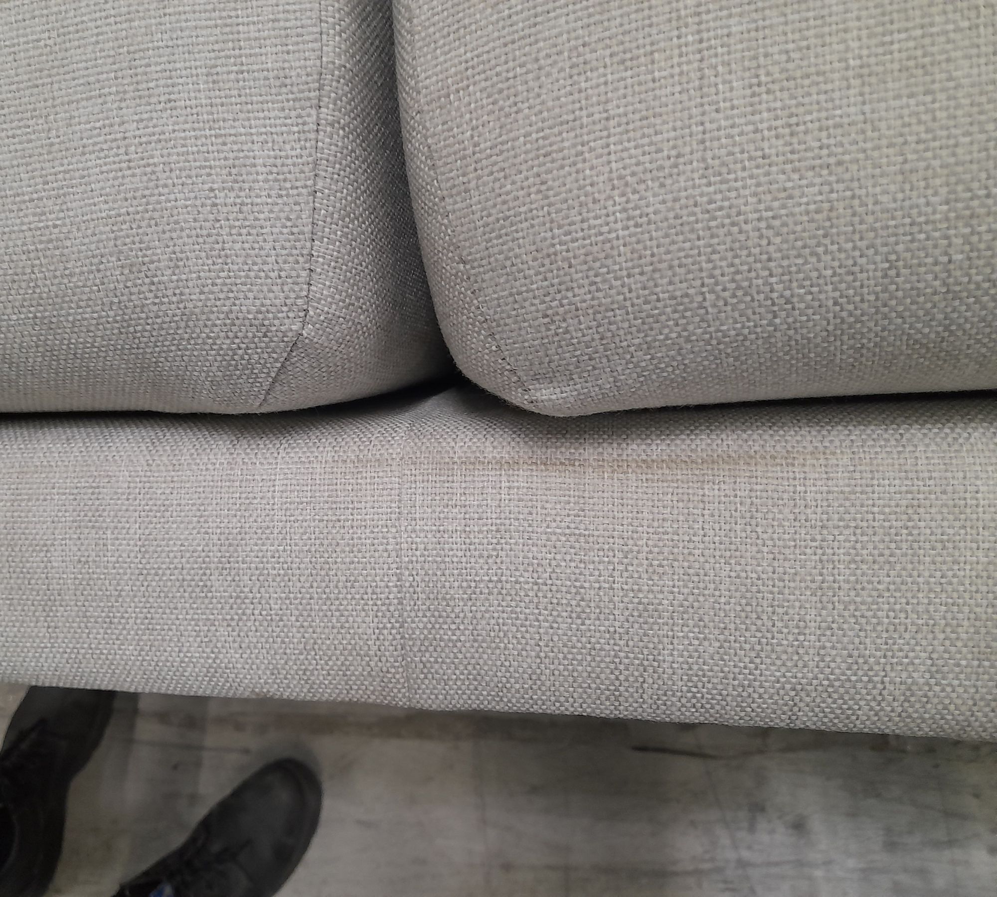 Tyme Sofa Feingewebe Lichtgrau