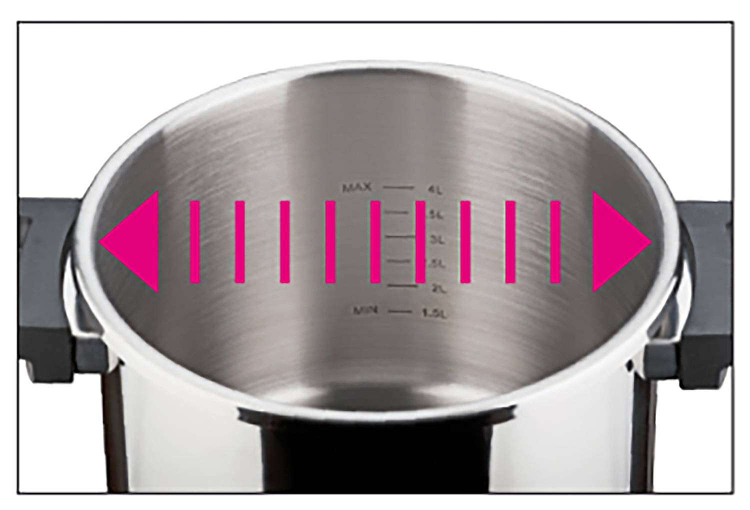 Easy Click Schnellkochtopf 2-teilig Edelstahl Silber