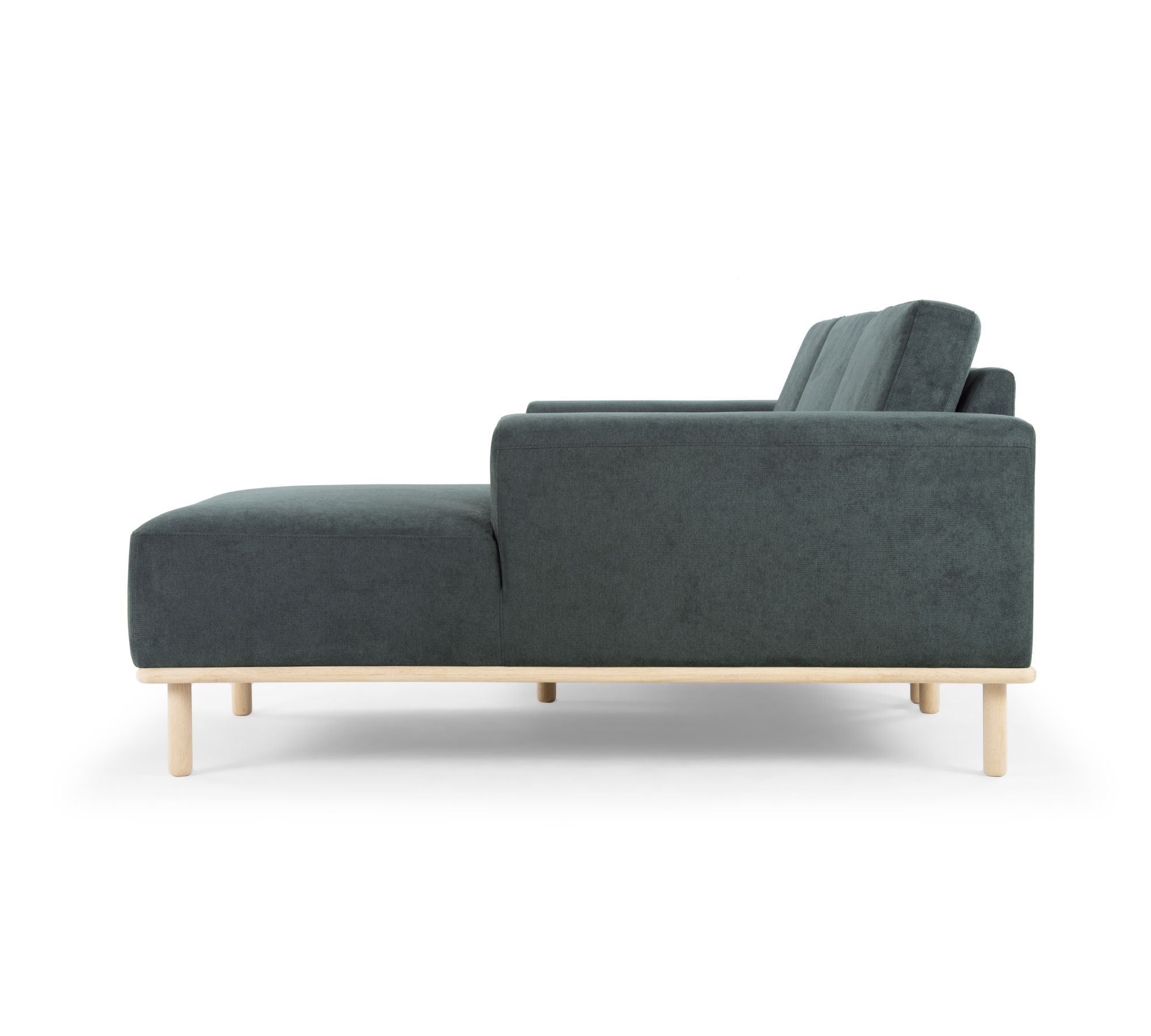 Vilmar Sofa 3-Sitzer Récamiere Rechts Form Blue Grey