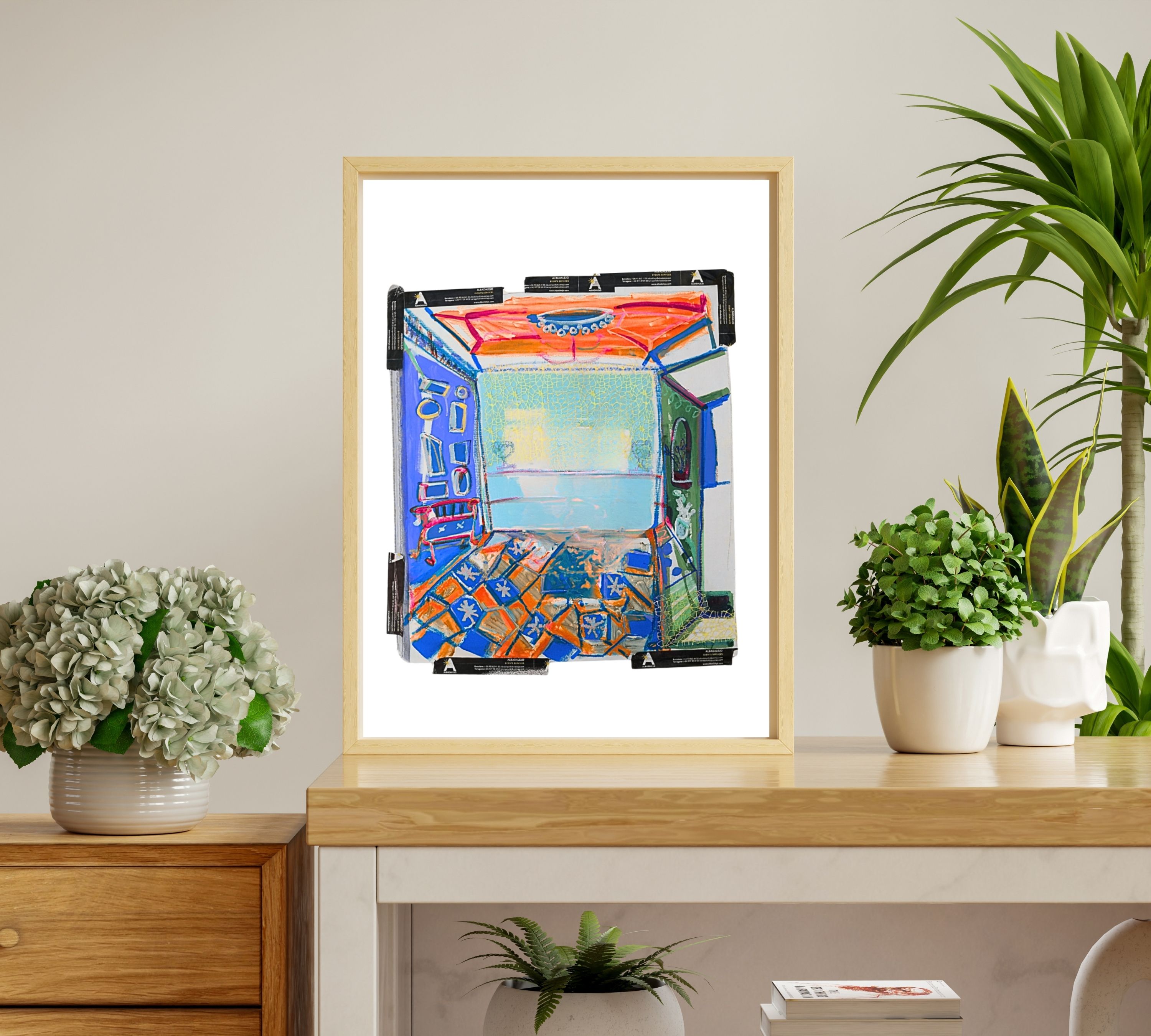 El Salón Art Print Multicolored