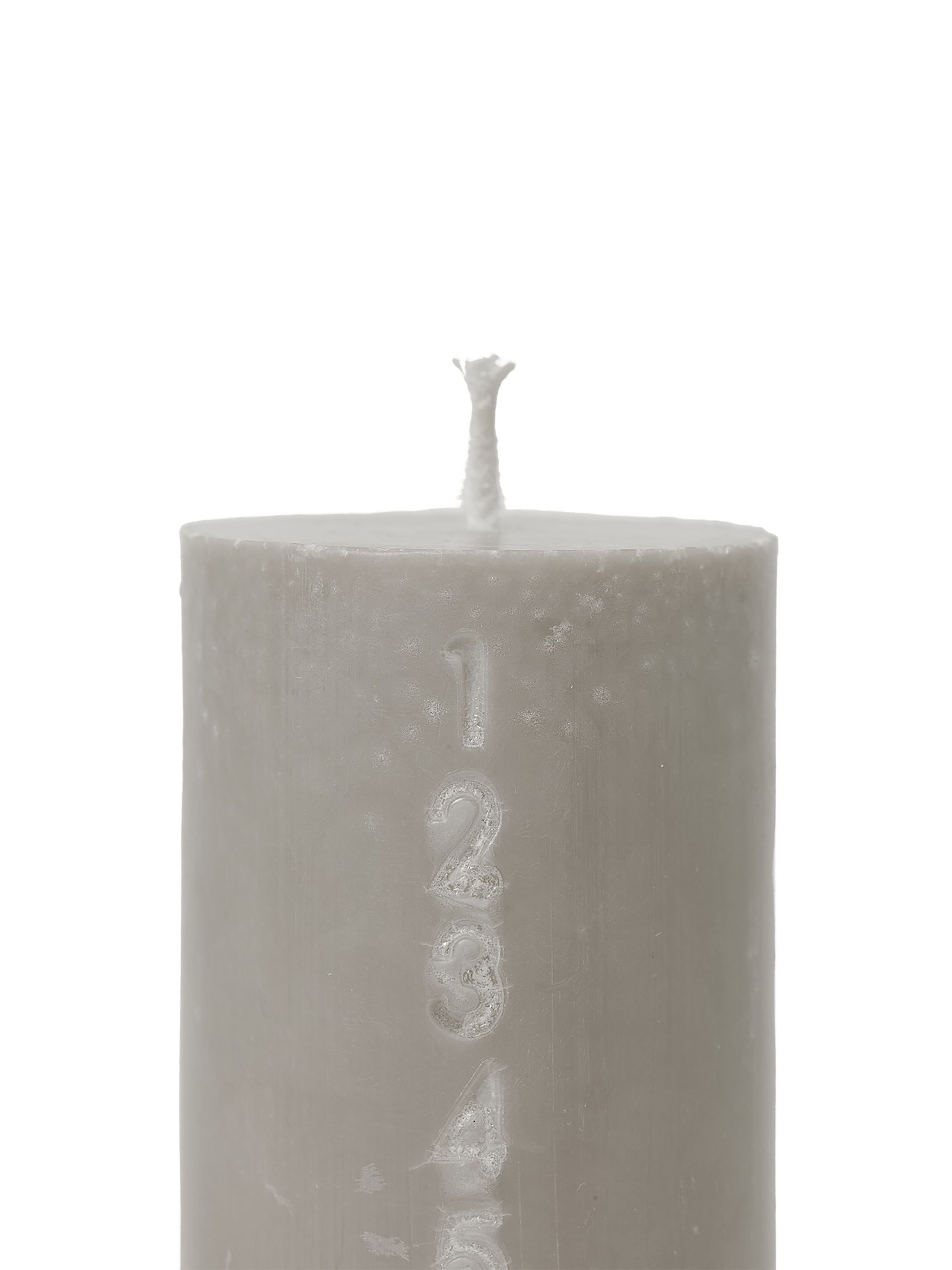 Pure Adventskalenderkerze Grau