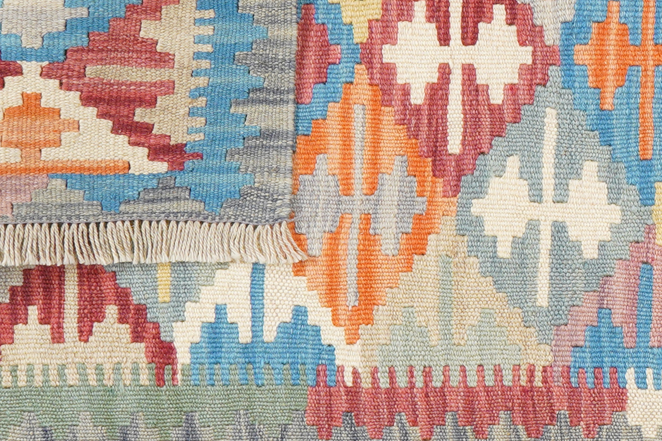Kelim Gashgai Carpet Wool Multicolored