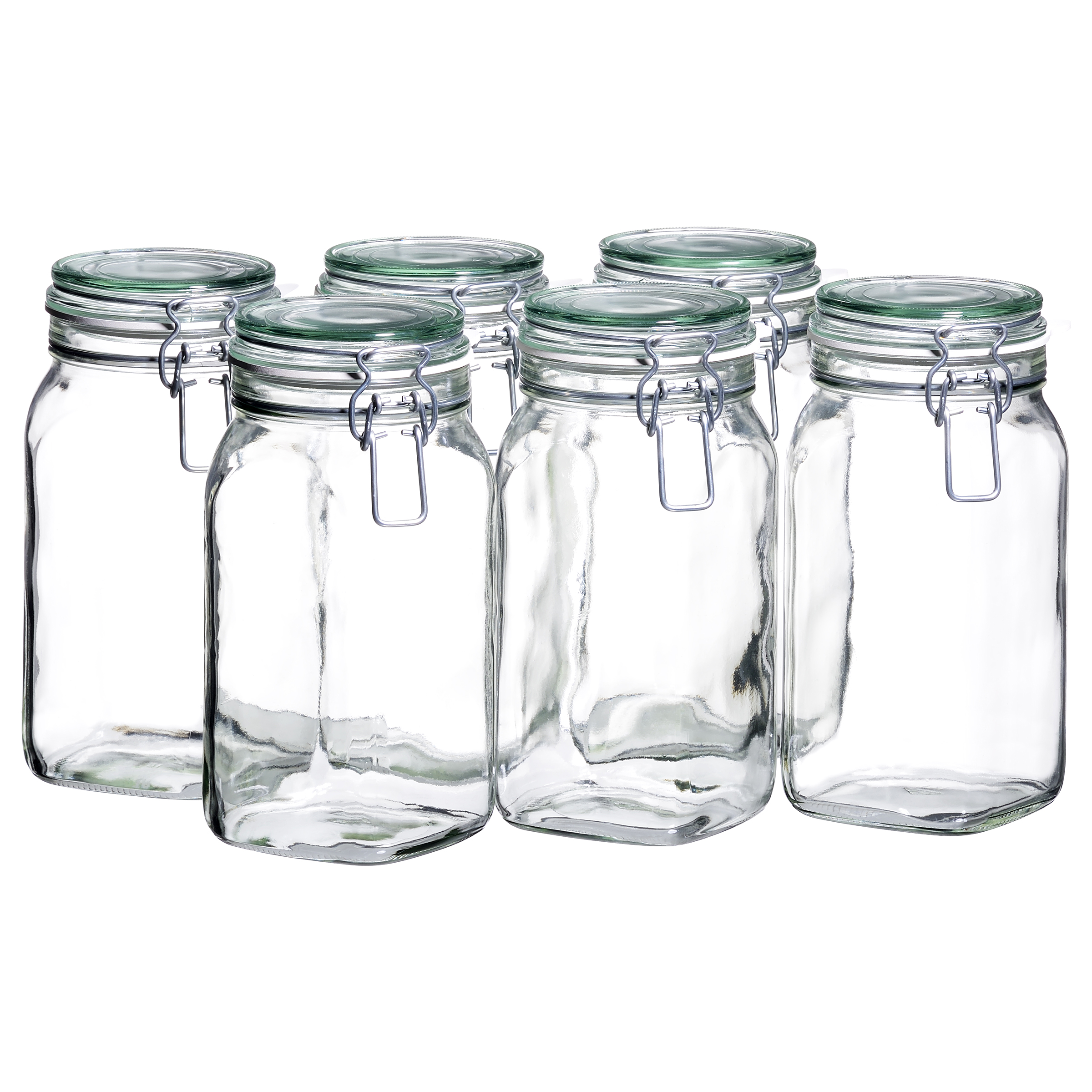 Yotki Einmachglas 6er-Set Klarglas Transparent