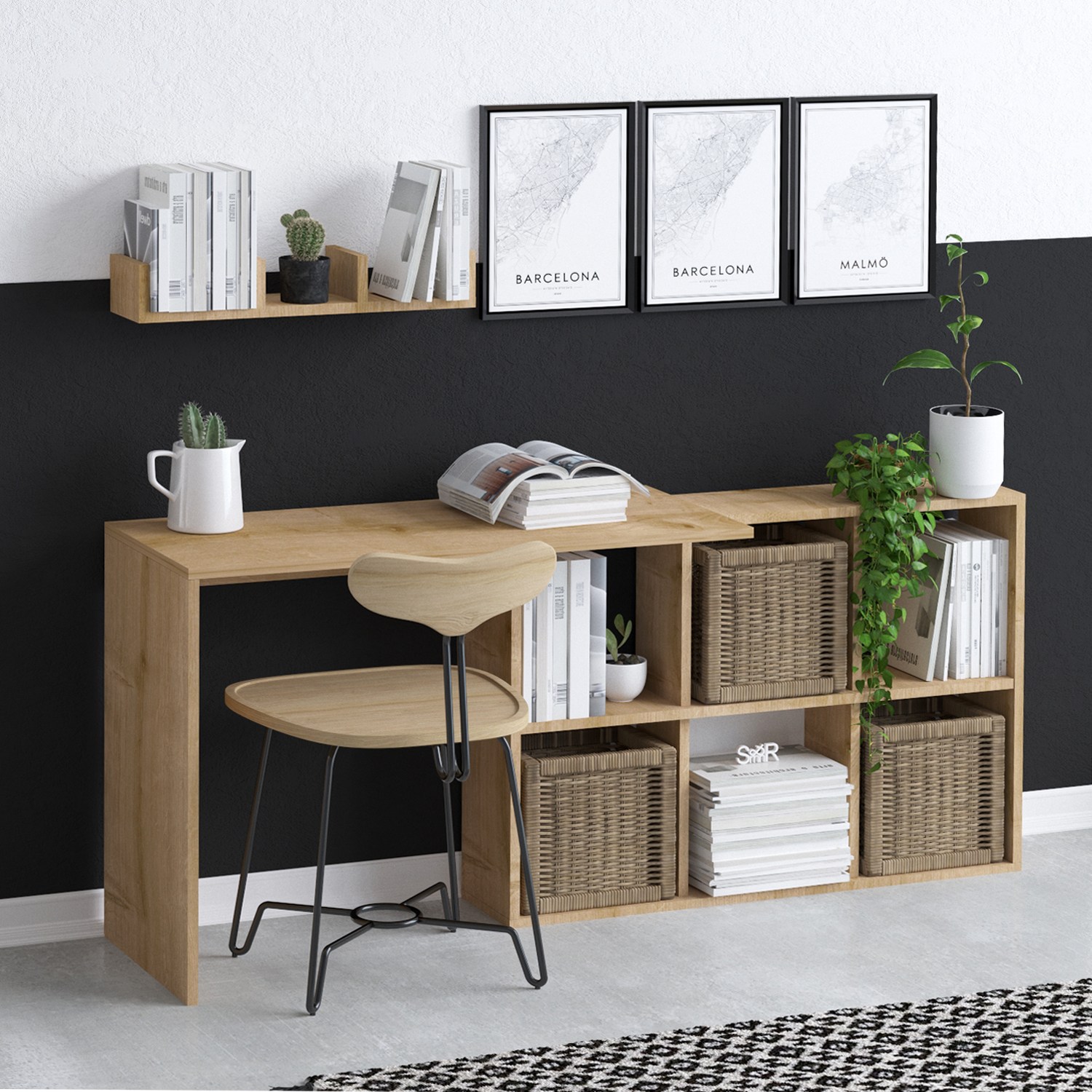 Blake desk wood veneer