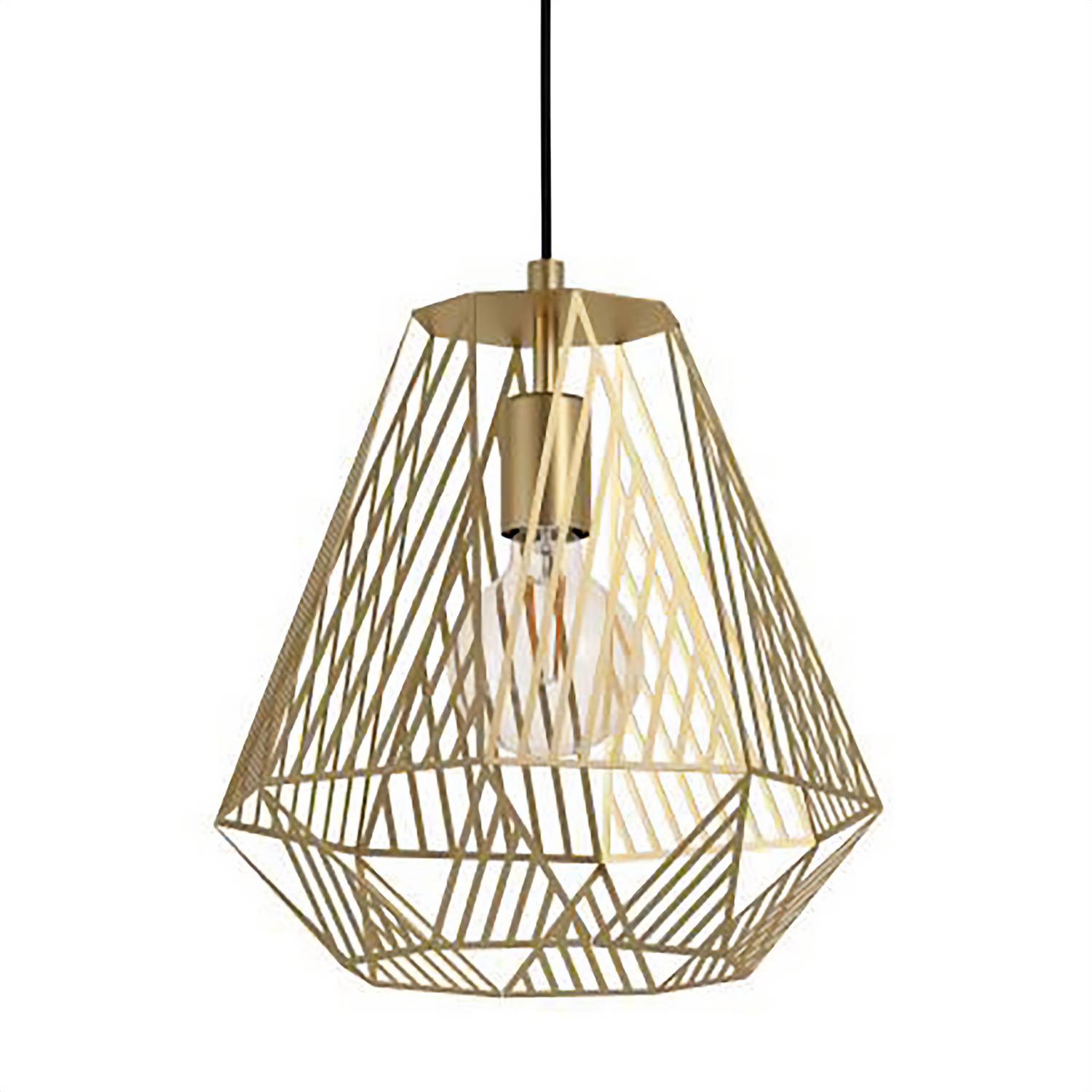 Stype Pendelleuchte Stahl Gold 1-flammig