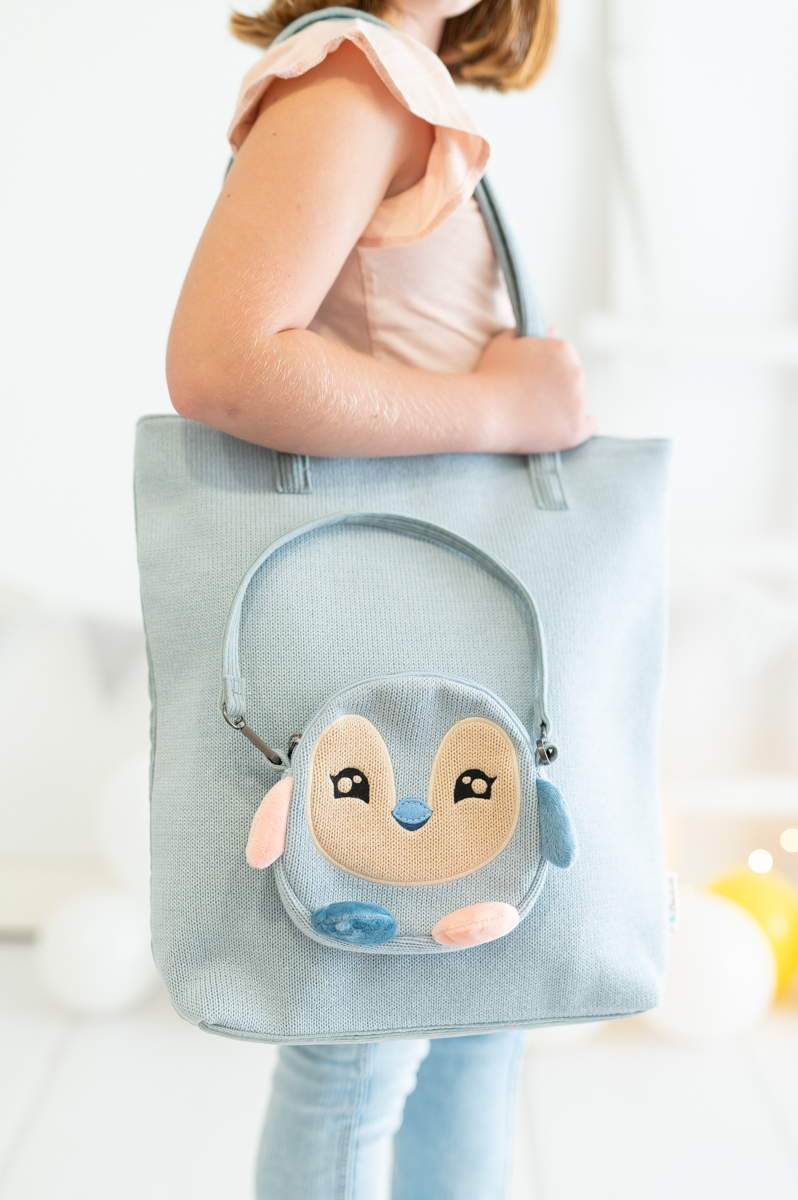 Penguin Bag Cotton Blue