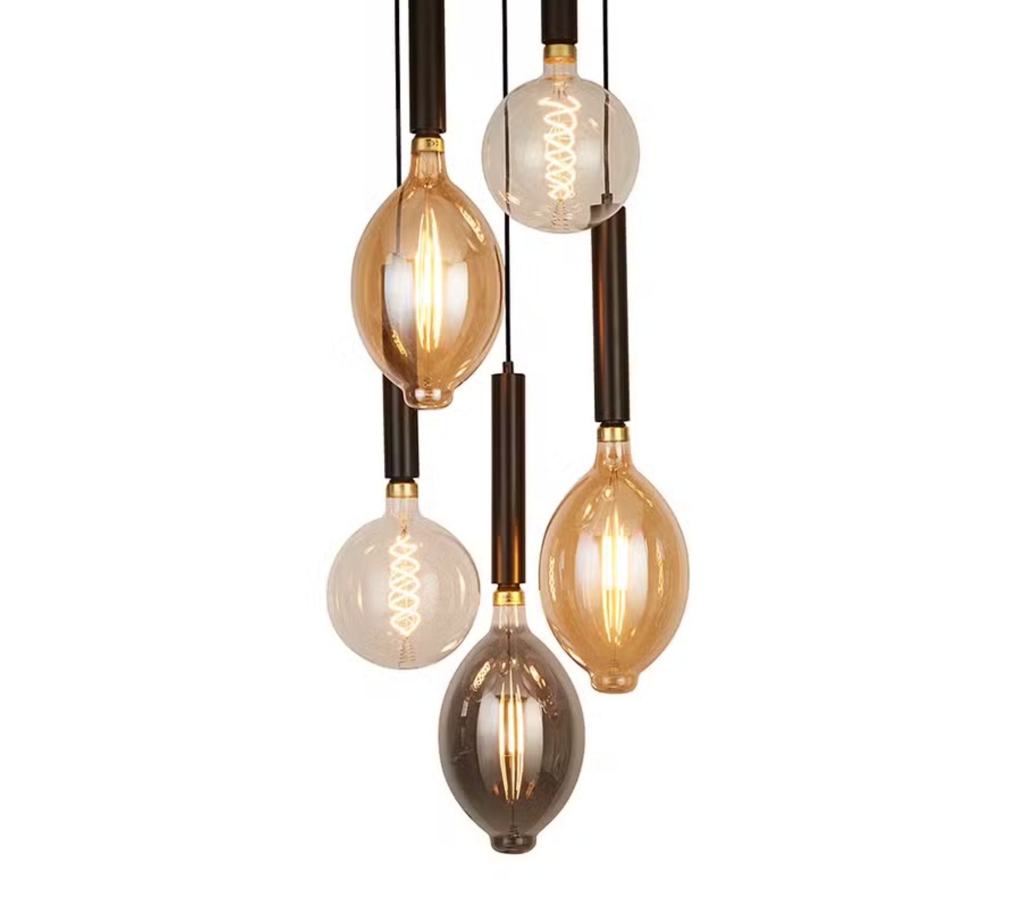 Pendant lamp Steel Black