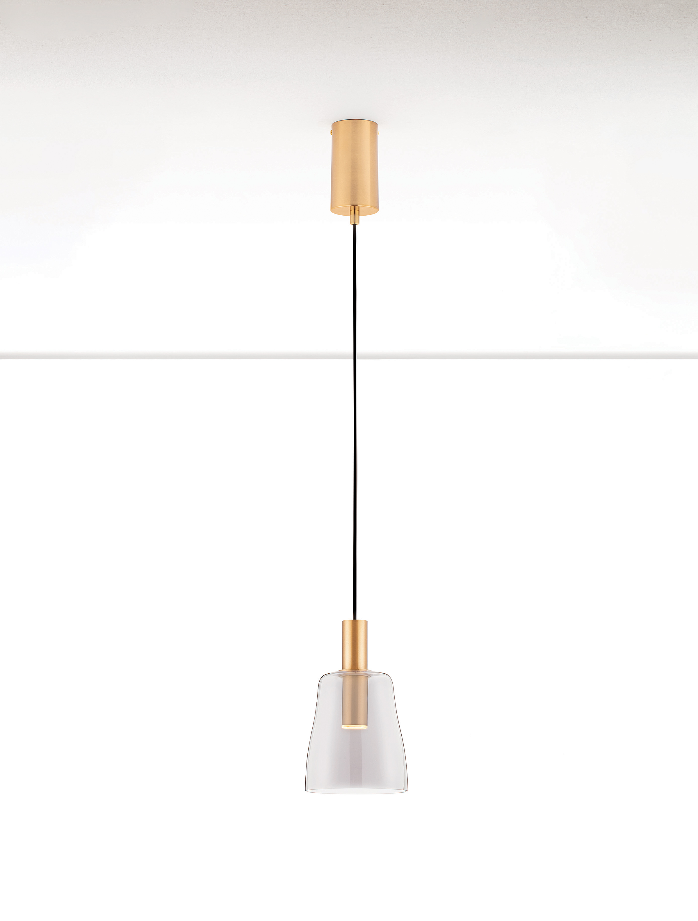 Pendelleuchte Imatia Typ B Aluminium Rauchglas Gold