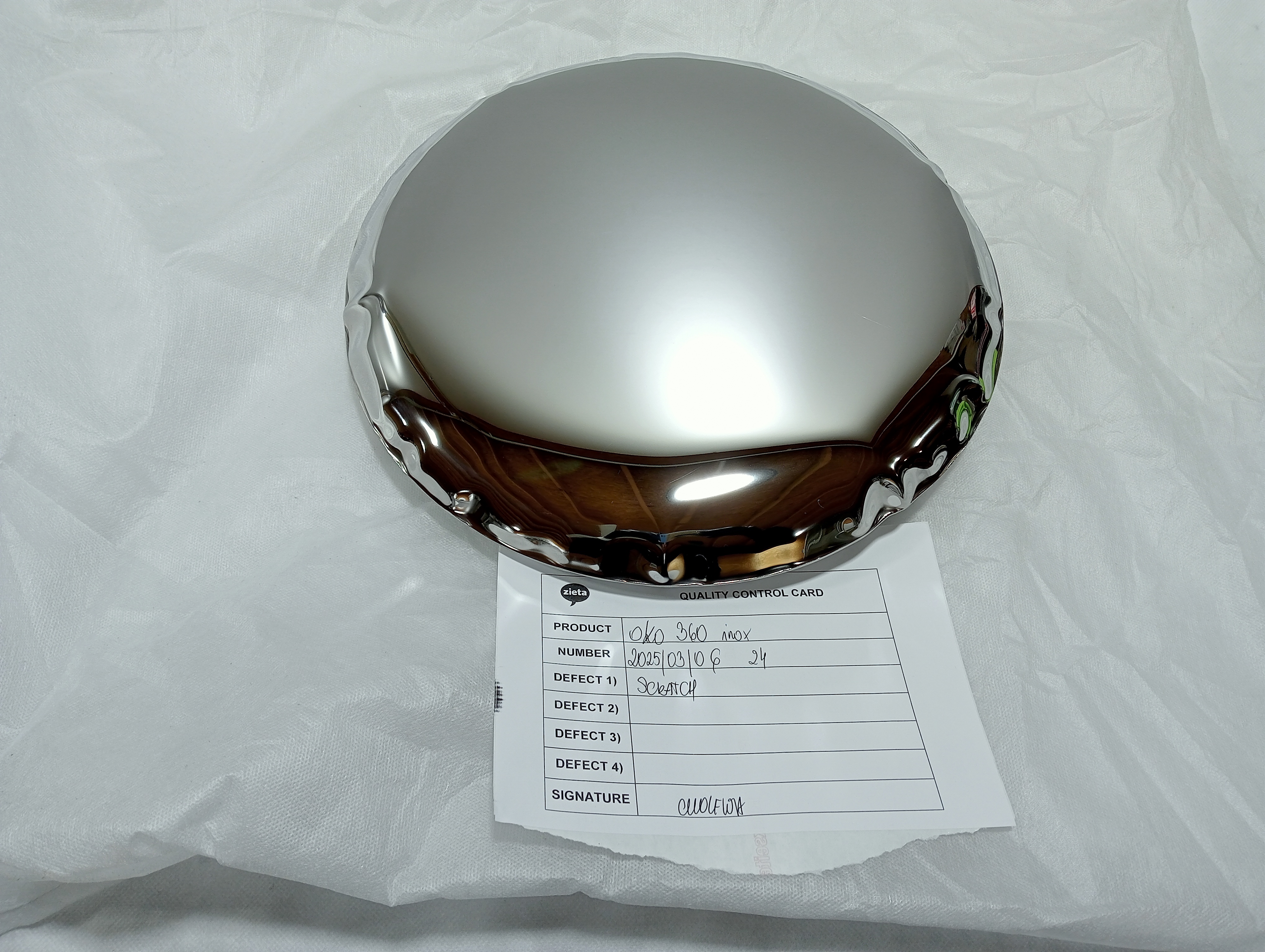 OKO Spiegel 360 Inox Poliert Edelstahl Silber