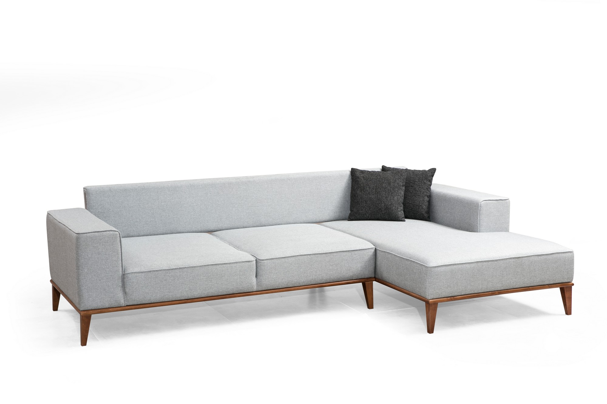 Montana Ecksofa Rechts Grau