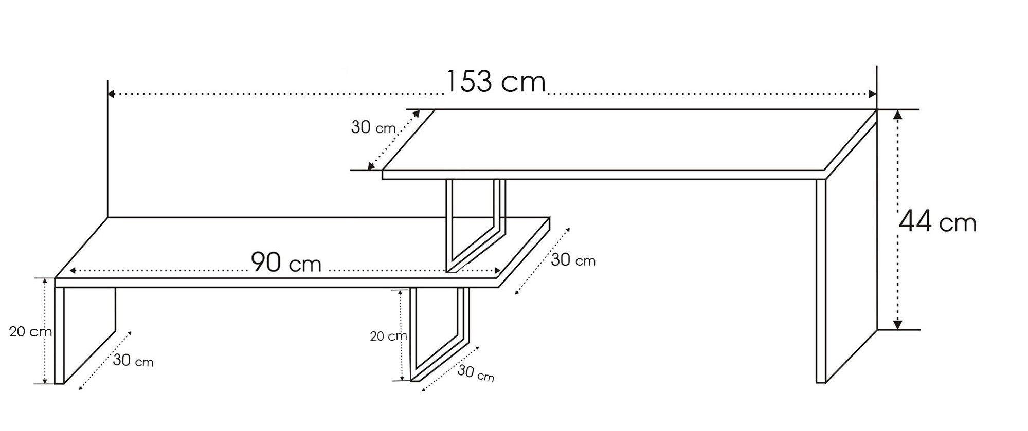Ovit Lowboard Black Wood Veneer
