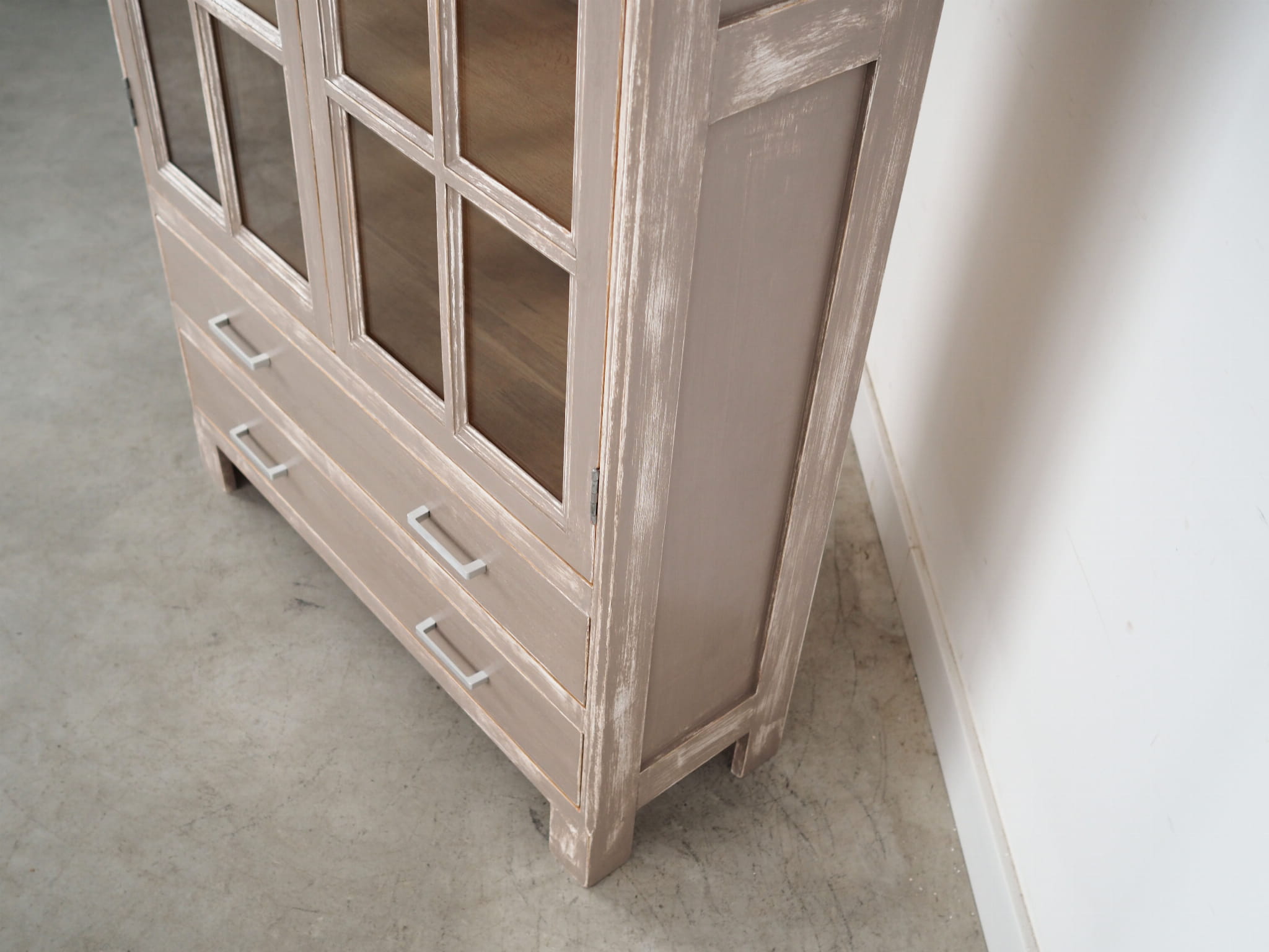 Display cabinet Oak 1980s