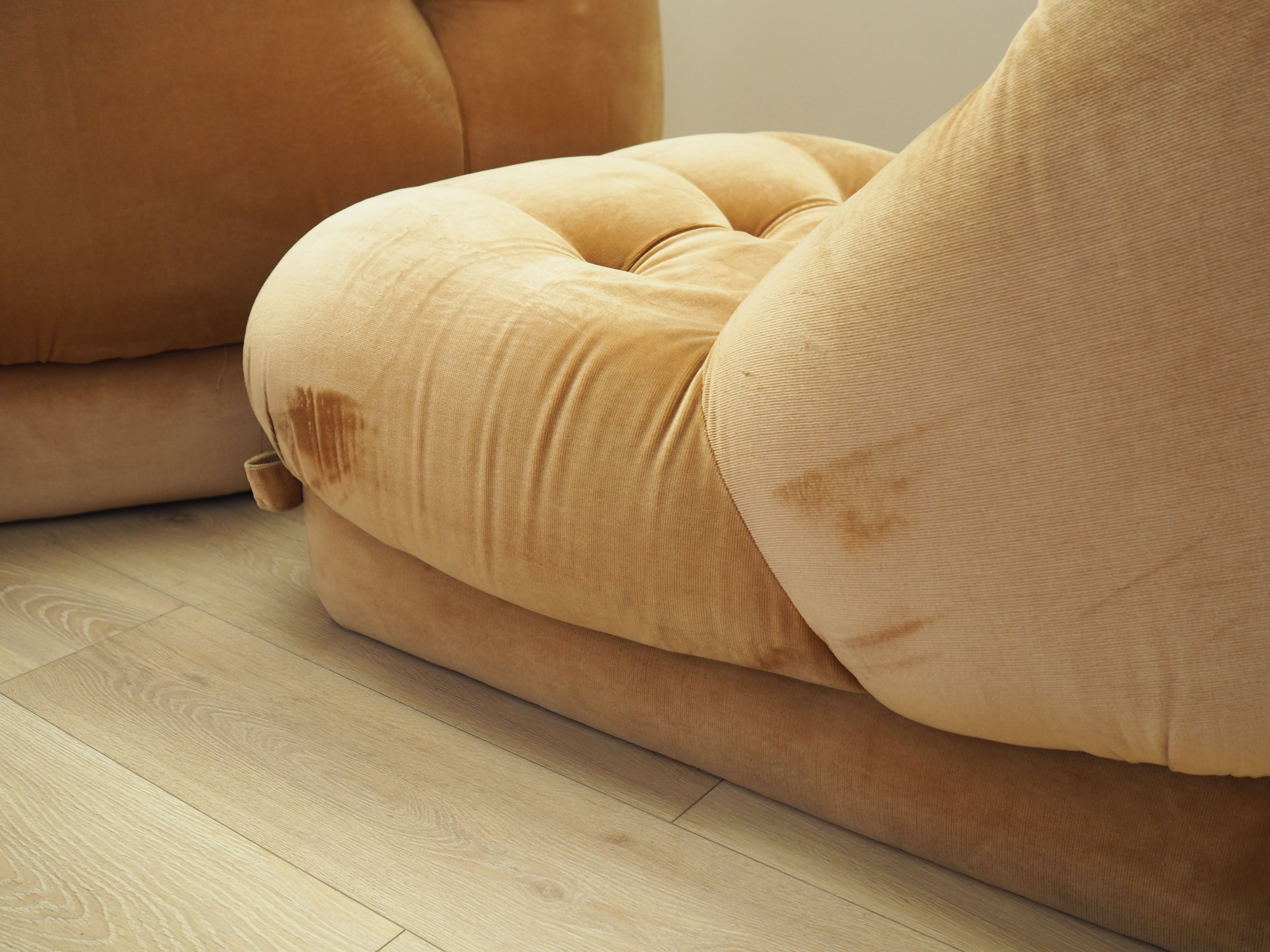 Modular corner sofa velvet 1960s