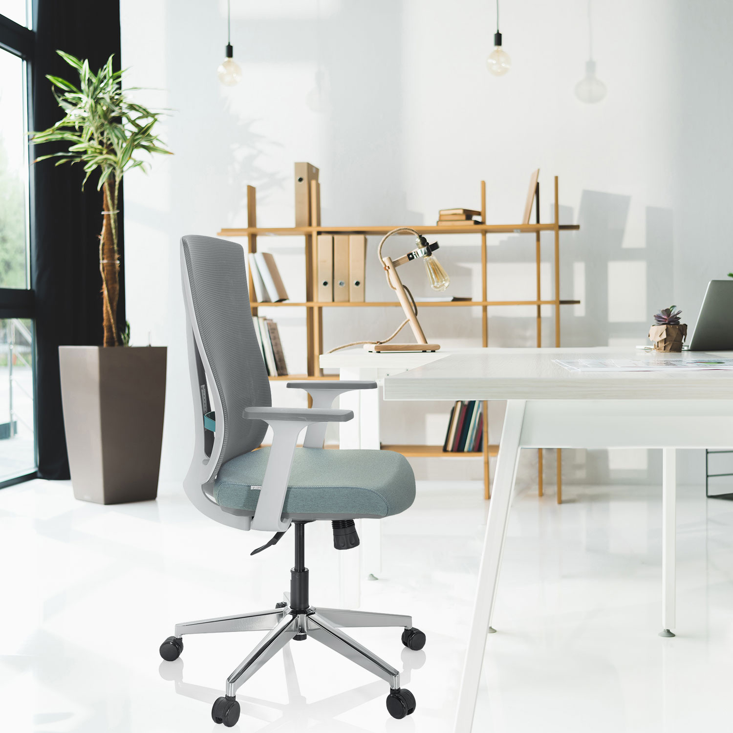 HALIFAX Bürostuhl Netzstoff Grün