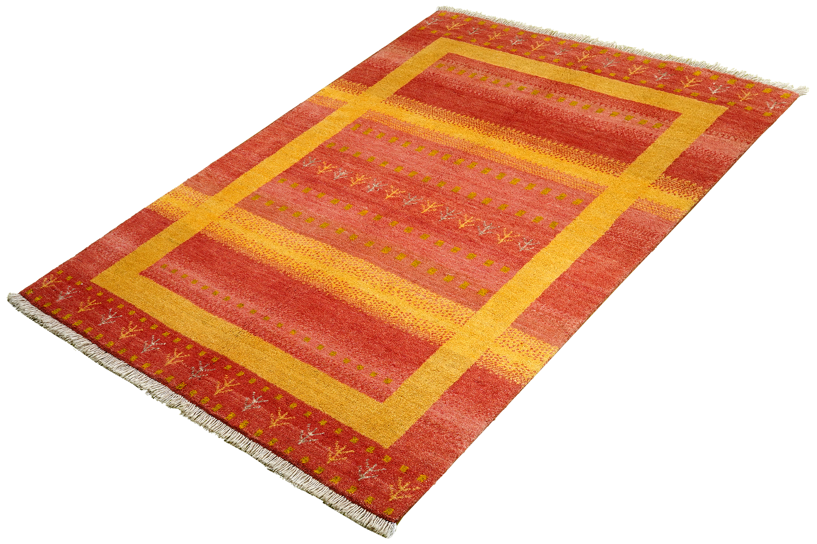 Tappeto Gabbeh Rizbaf Lana Multicolore