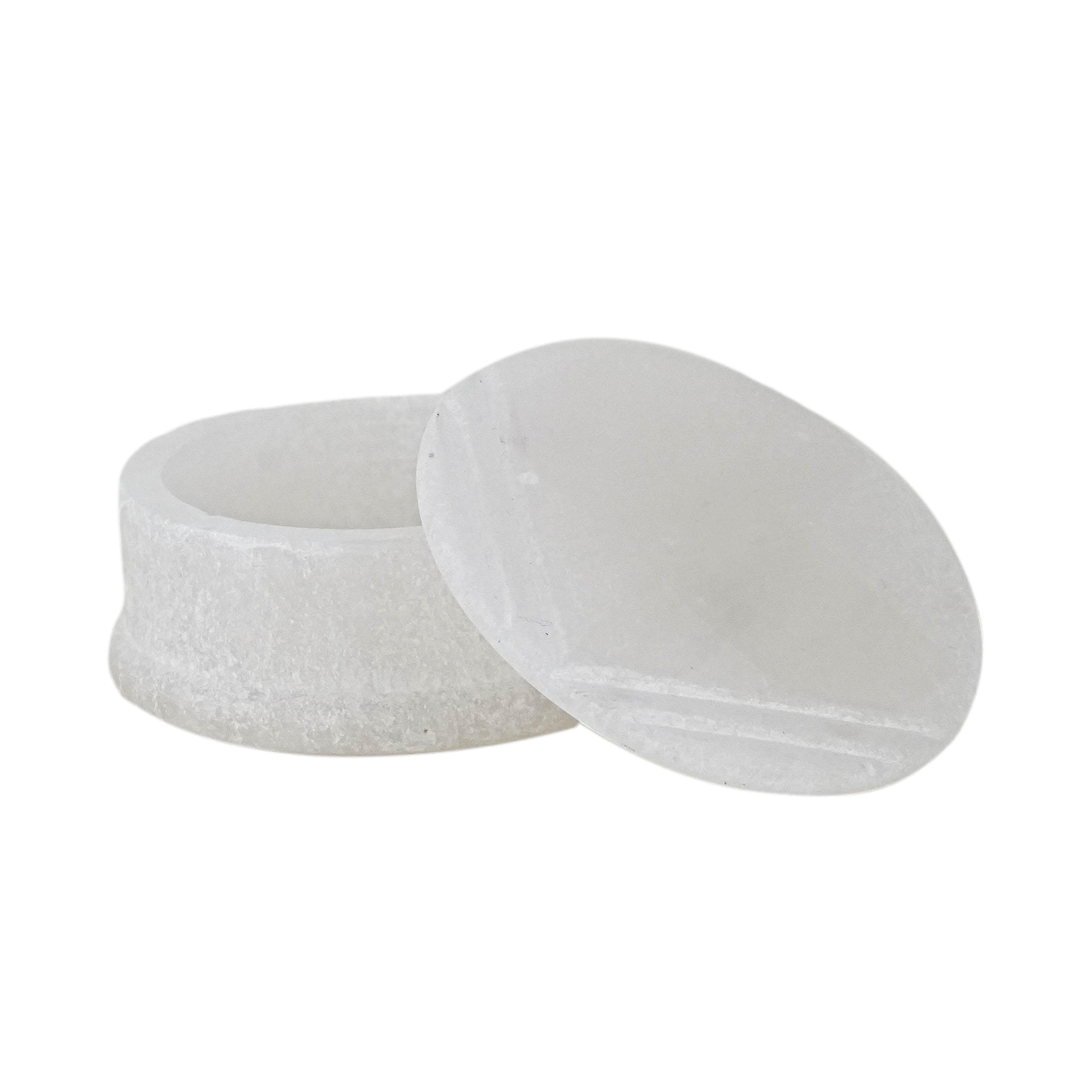 Kästchen Weiß Steingut 1970er Jahre