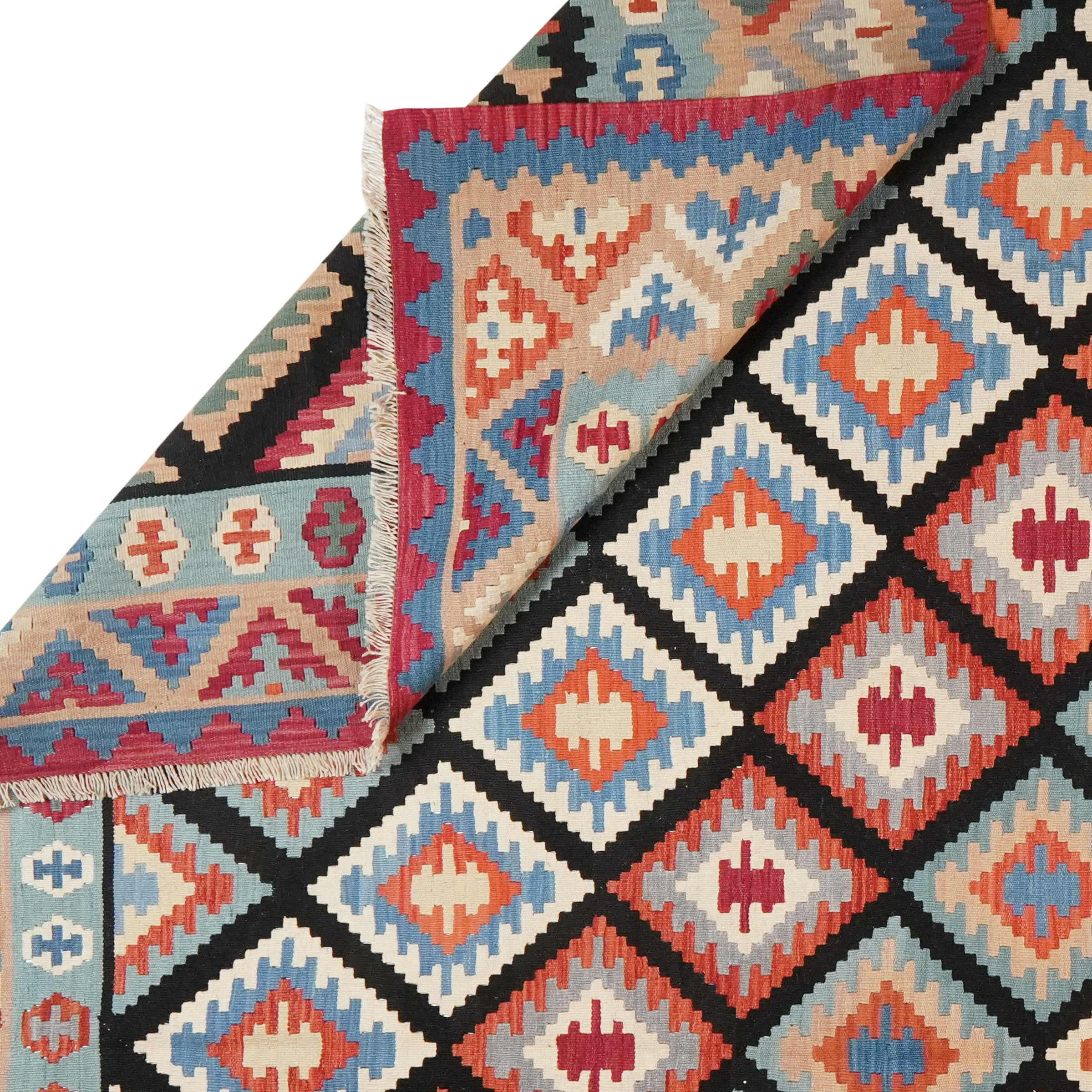 Kilim Gashgai Teppich Mehrfarbig
