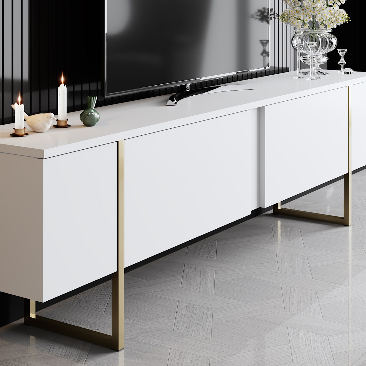 Luxe Konsole Weiß