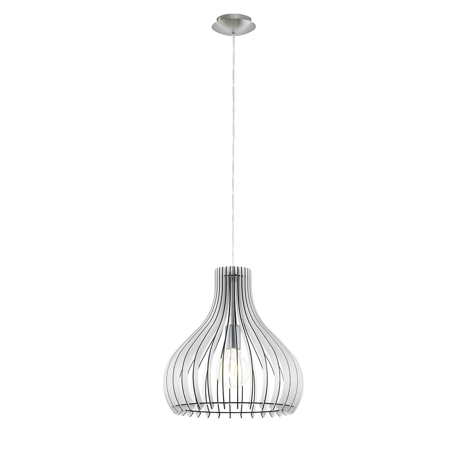 Tindori Pendant Lamp Glass Wood 1-light