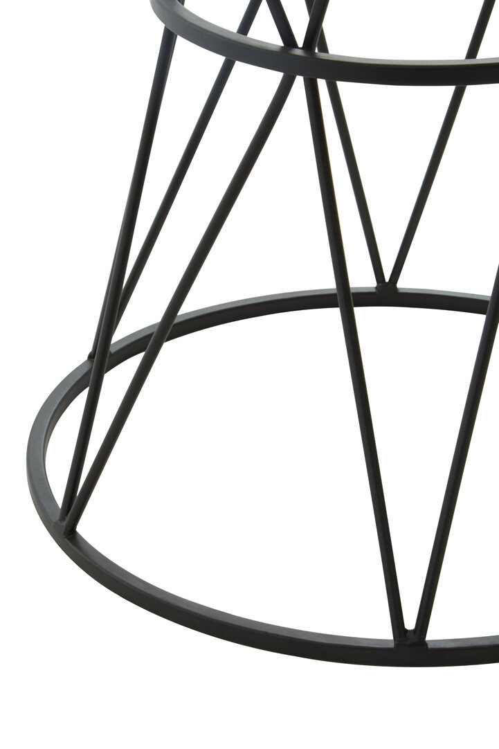 Shalimar Round Side Table Marble Metal