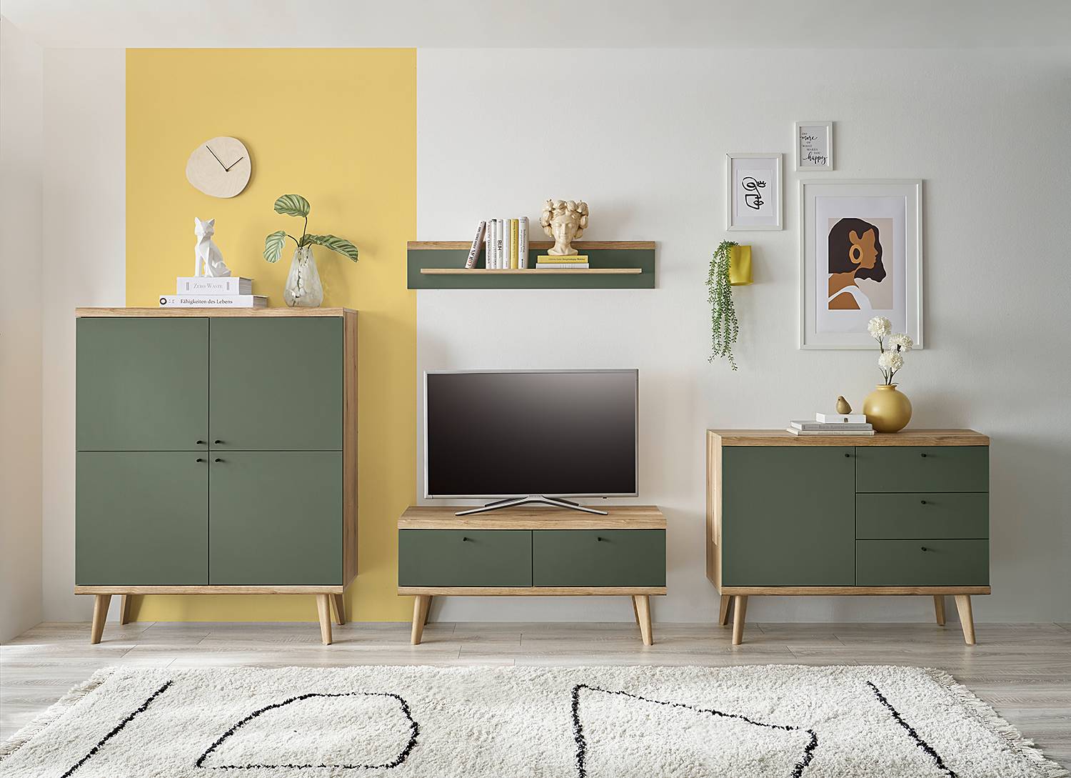 Wandboard Ammes Salbei Eiche Evoke Dekor