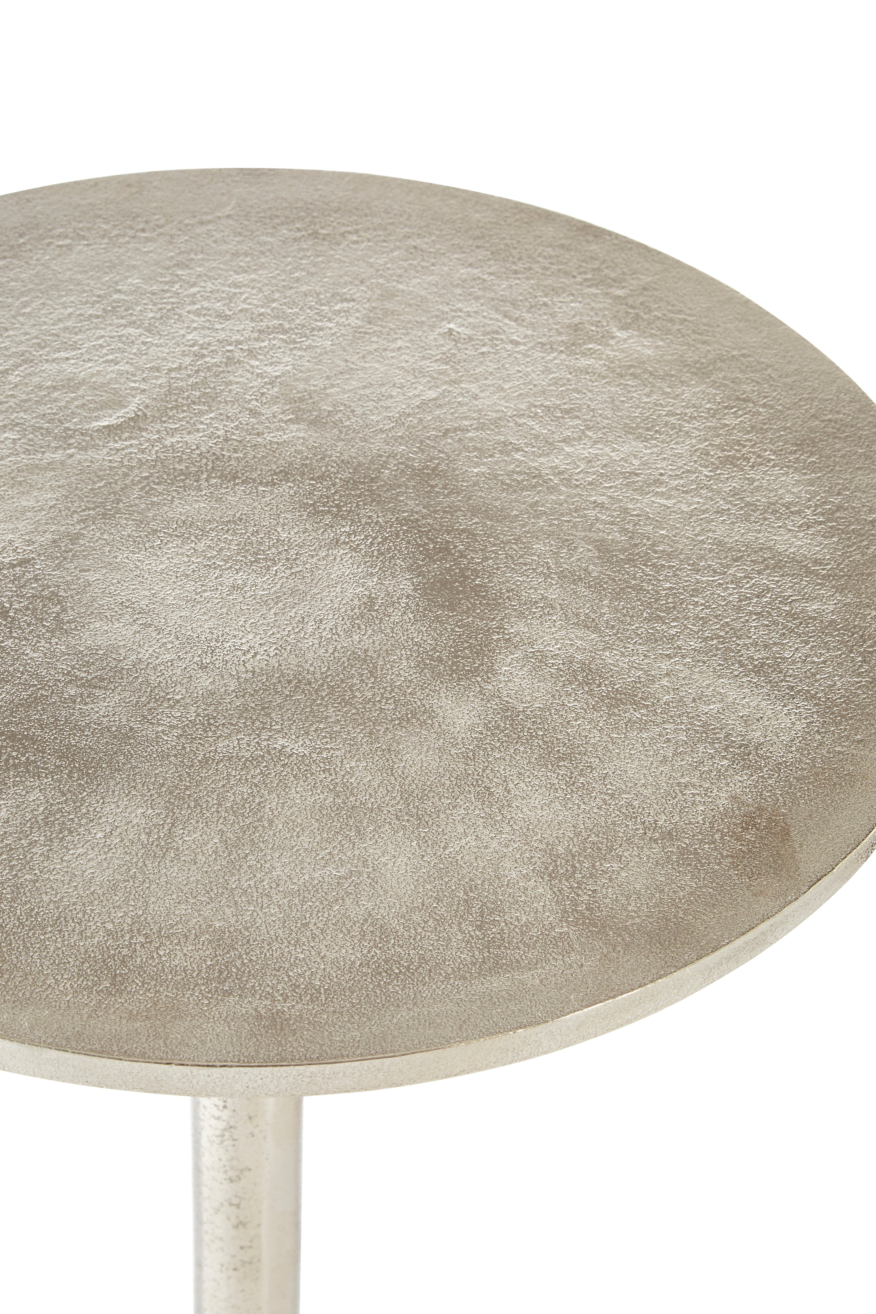 Beistelltisch Halle mit Silber-Finish
