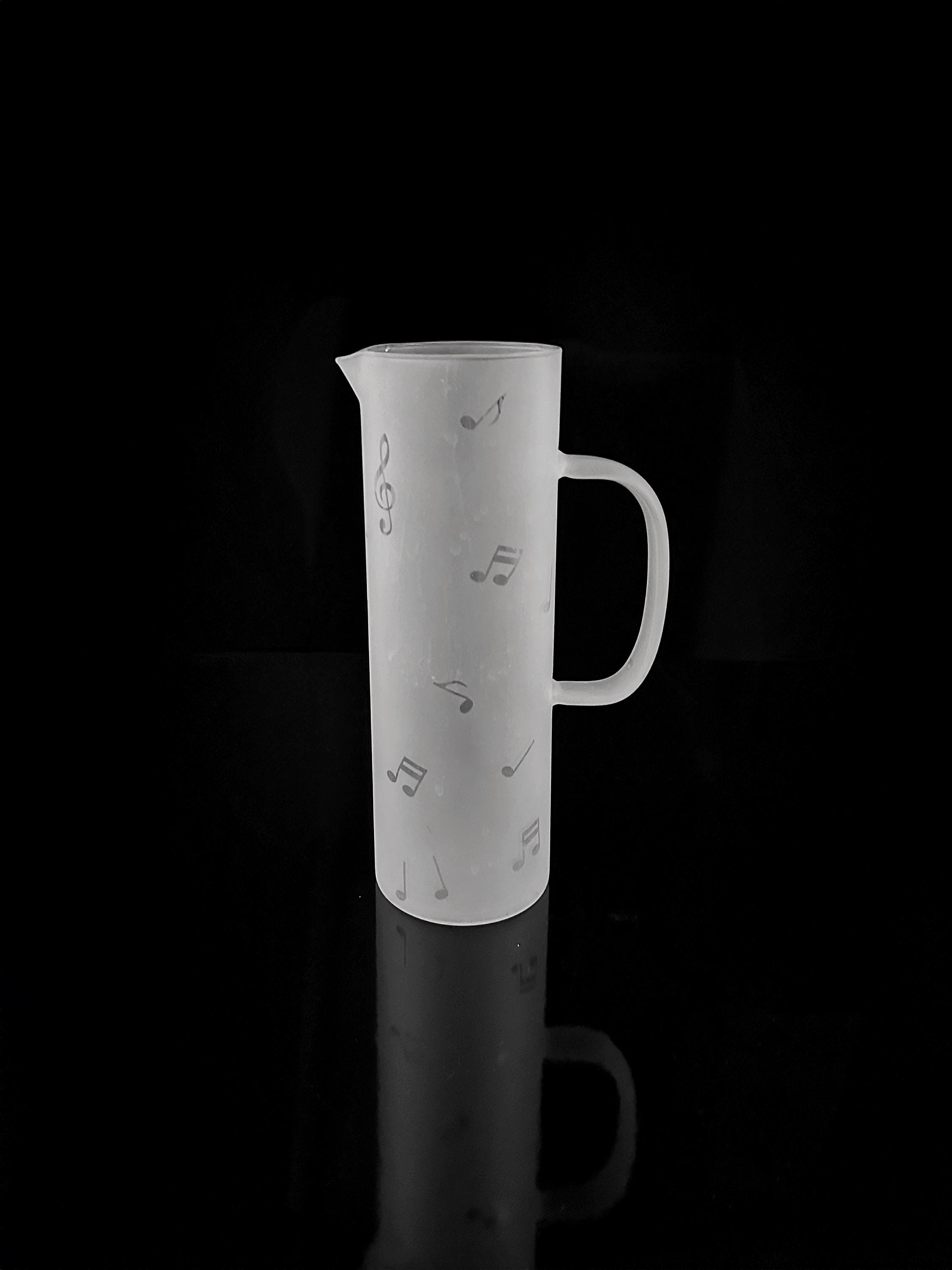 Vintage Wasserkrug Glas 1990er Jahre