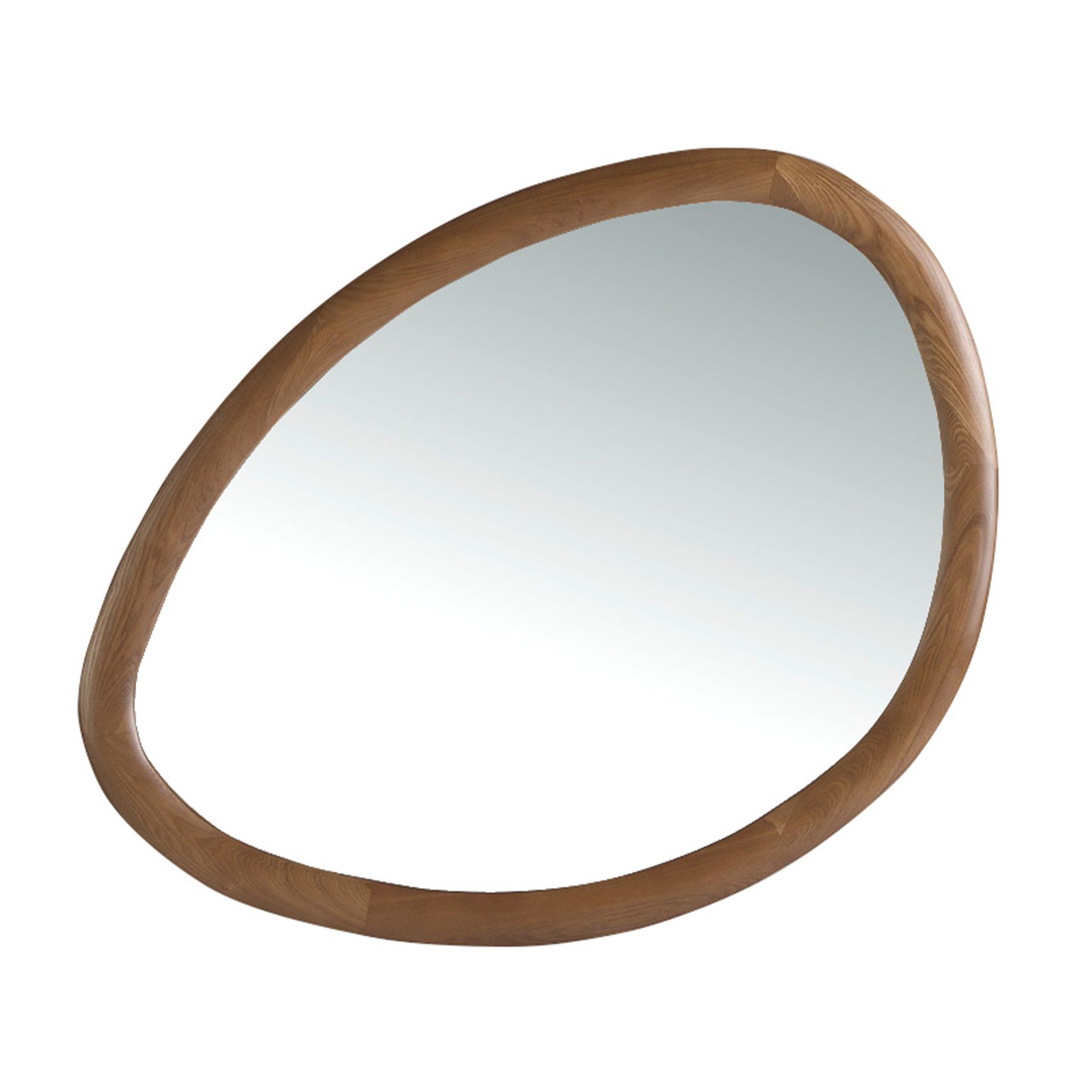 Wall mirror walnut brown