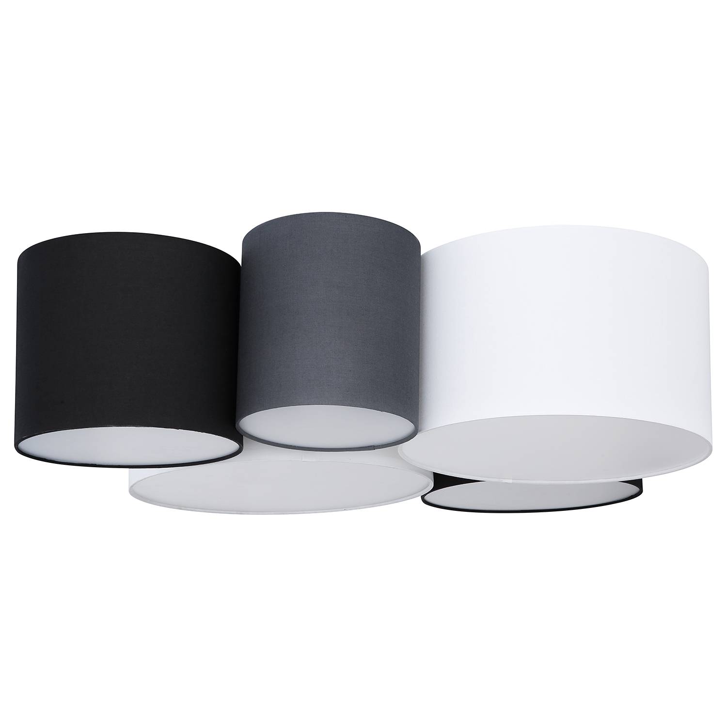 Ceiling light Makki II 5-light flat weave iron