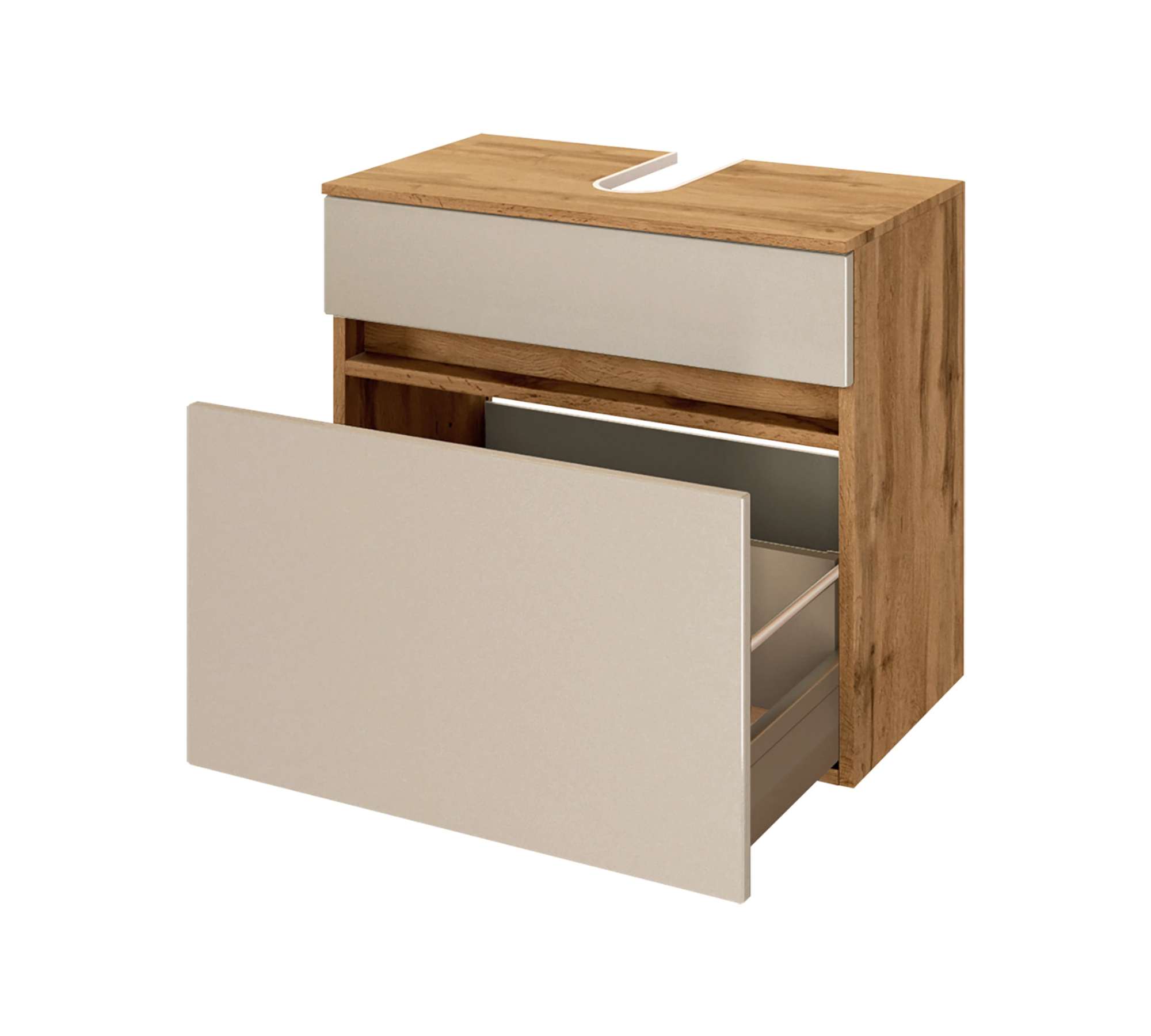 Waschbeckenunterschrank Holz Kashmir Braun