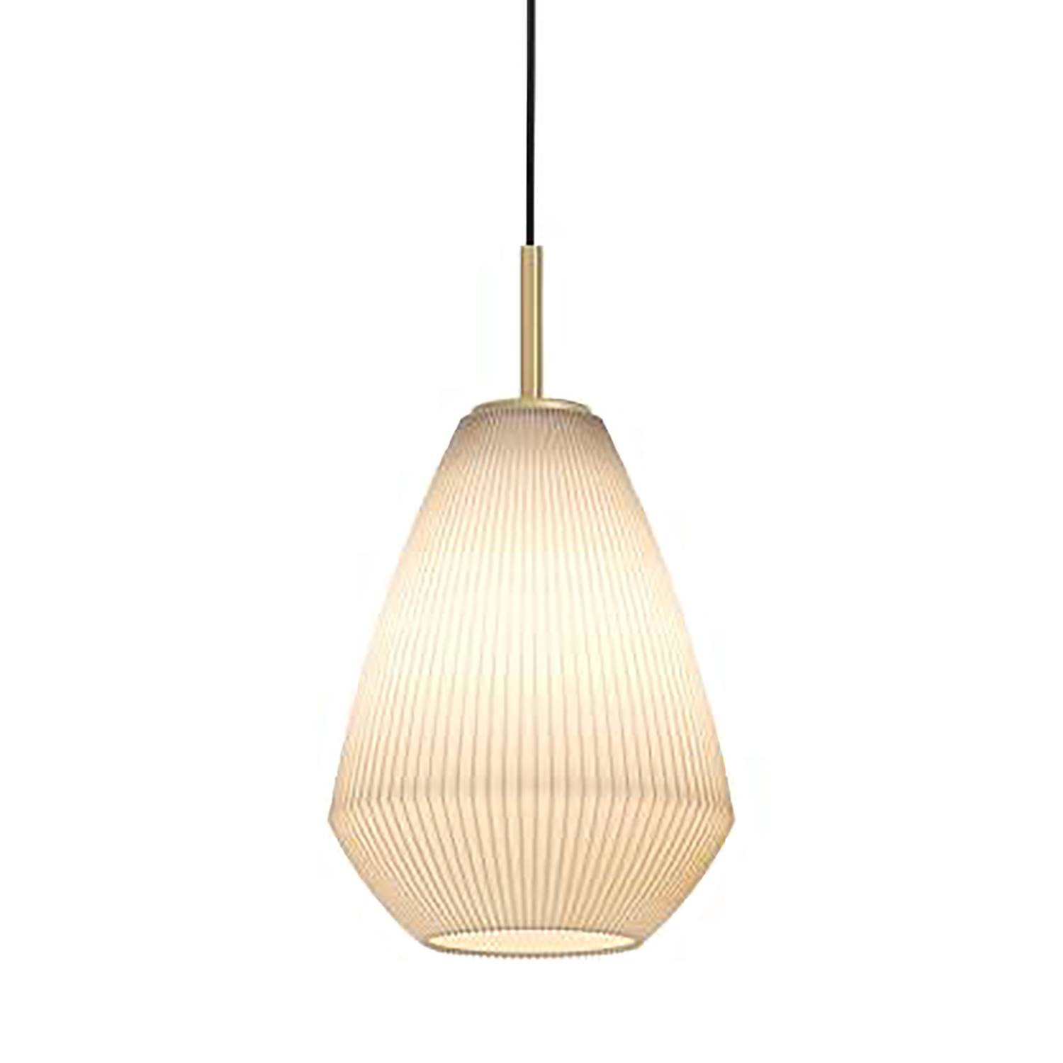 Caprarola Frosted Pendant Lamp Glass Steel Single-flame