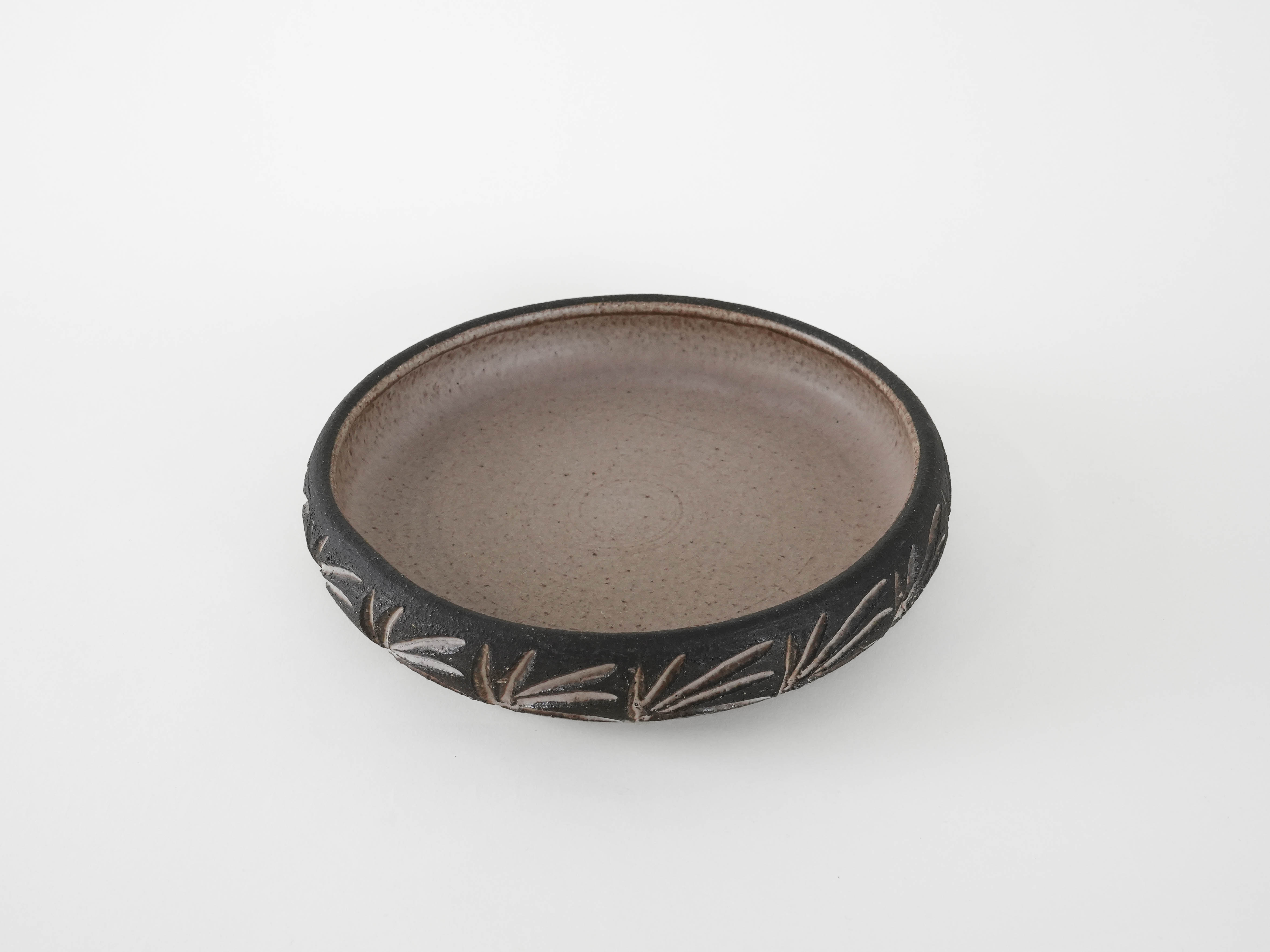 Ceramic bowl Brown 1960s