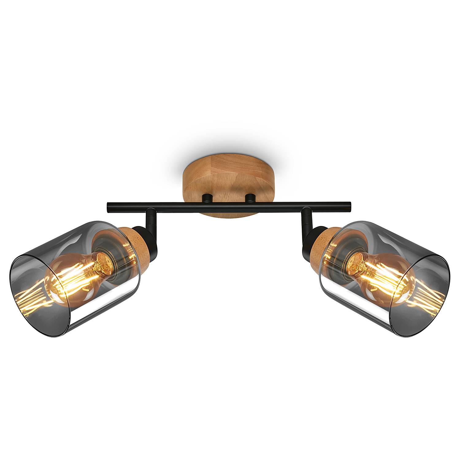 Ceiling lamp Aluminium Oak