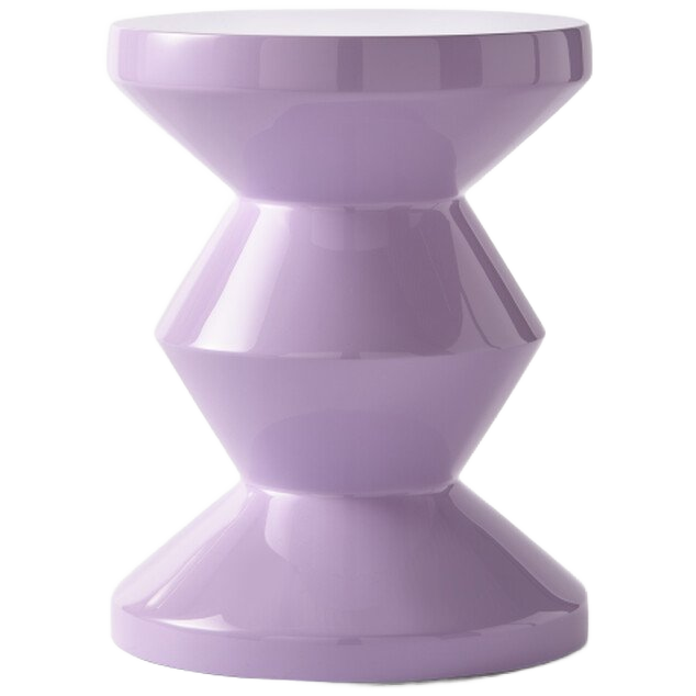 Zig Zag Hocker Lila