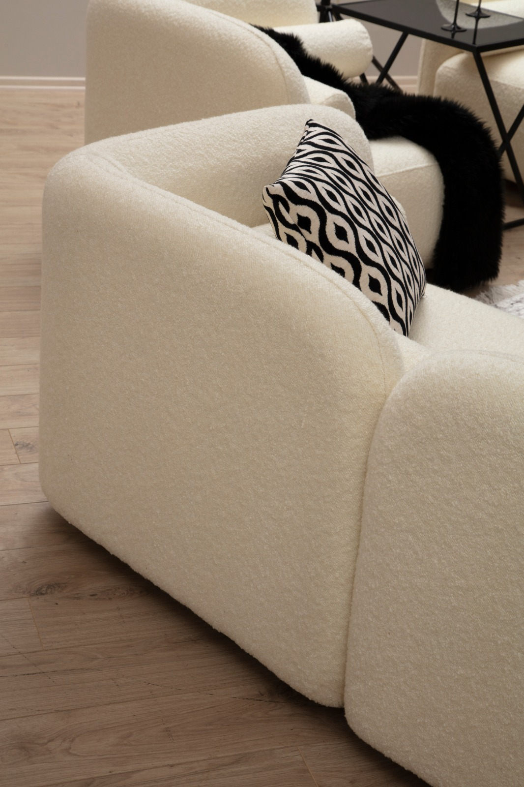 Victoria 3-Sitzer Sofa Creme
