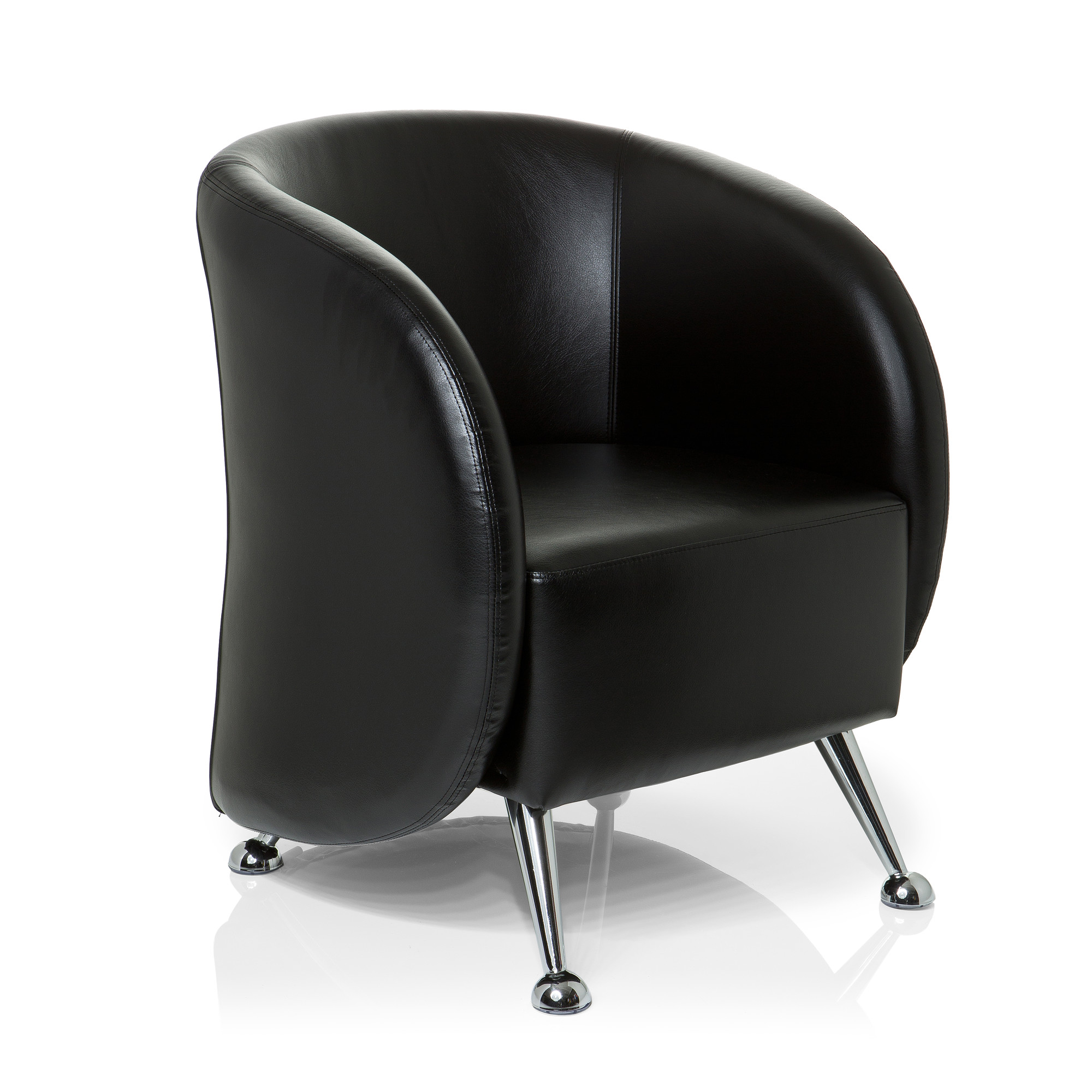 ST. LUCIA Office Chair Faux Leather Black