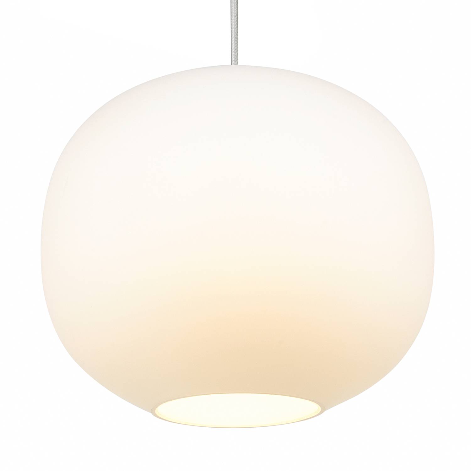 Pendelleuchte Navone Messing Opalglas Weiß Ø 20cm