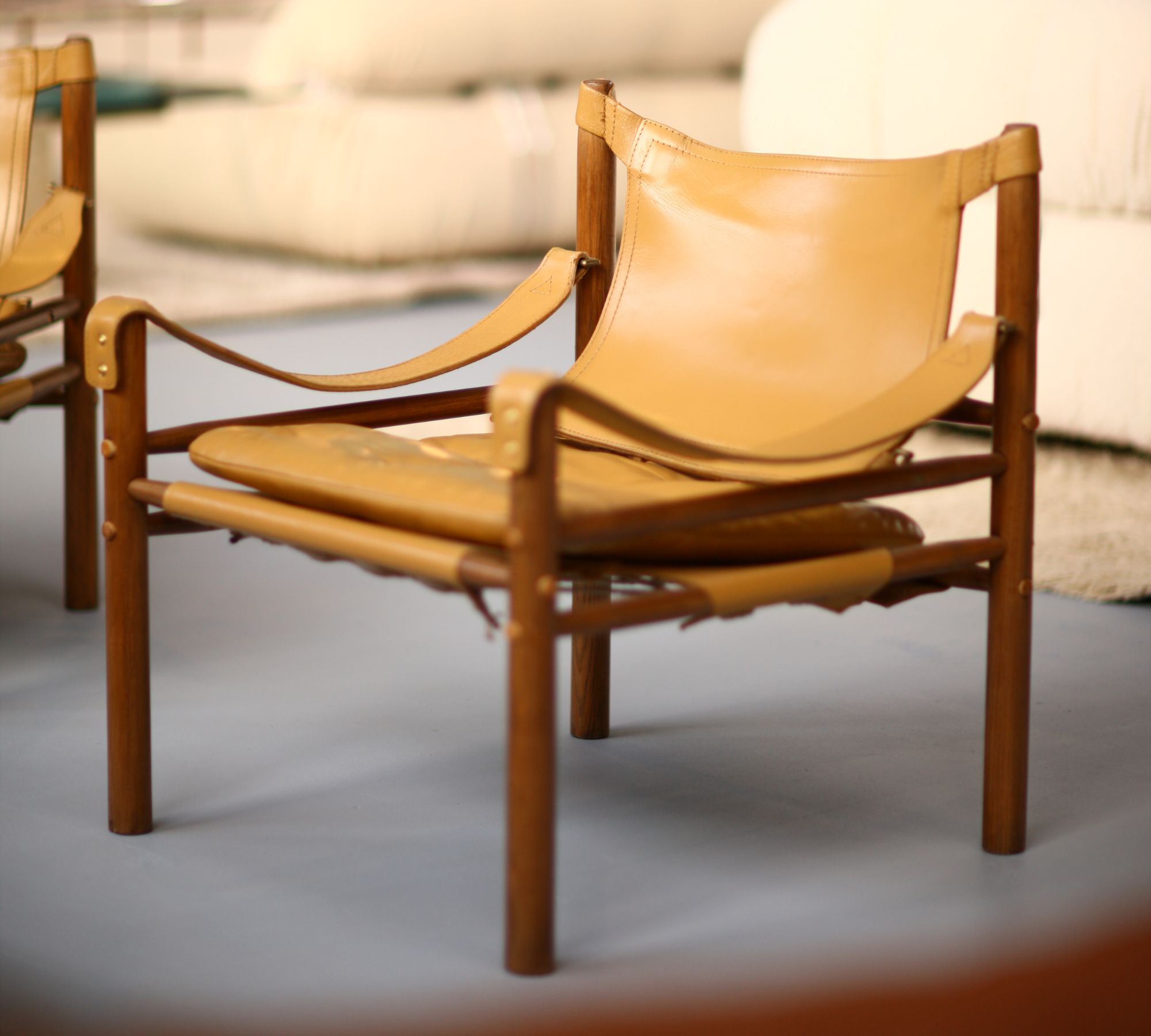 2x Sessel Safari Sirocco Arne Norell est. 1965