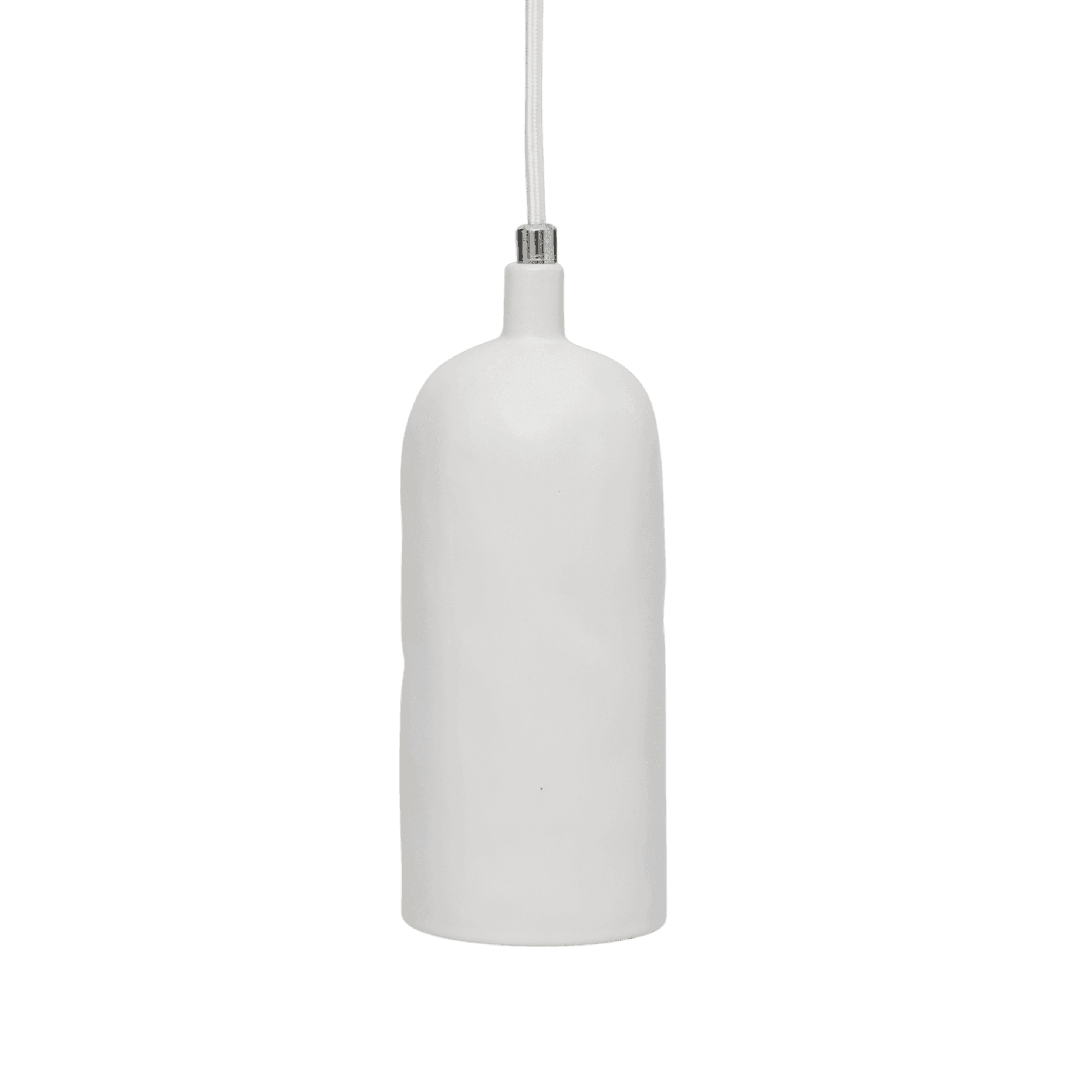 Tiny pendant lamp ceramic white