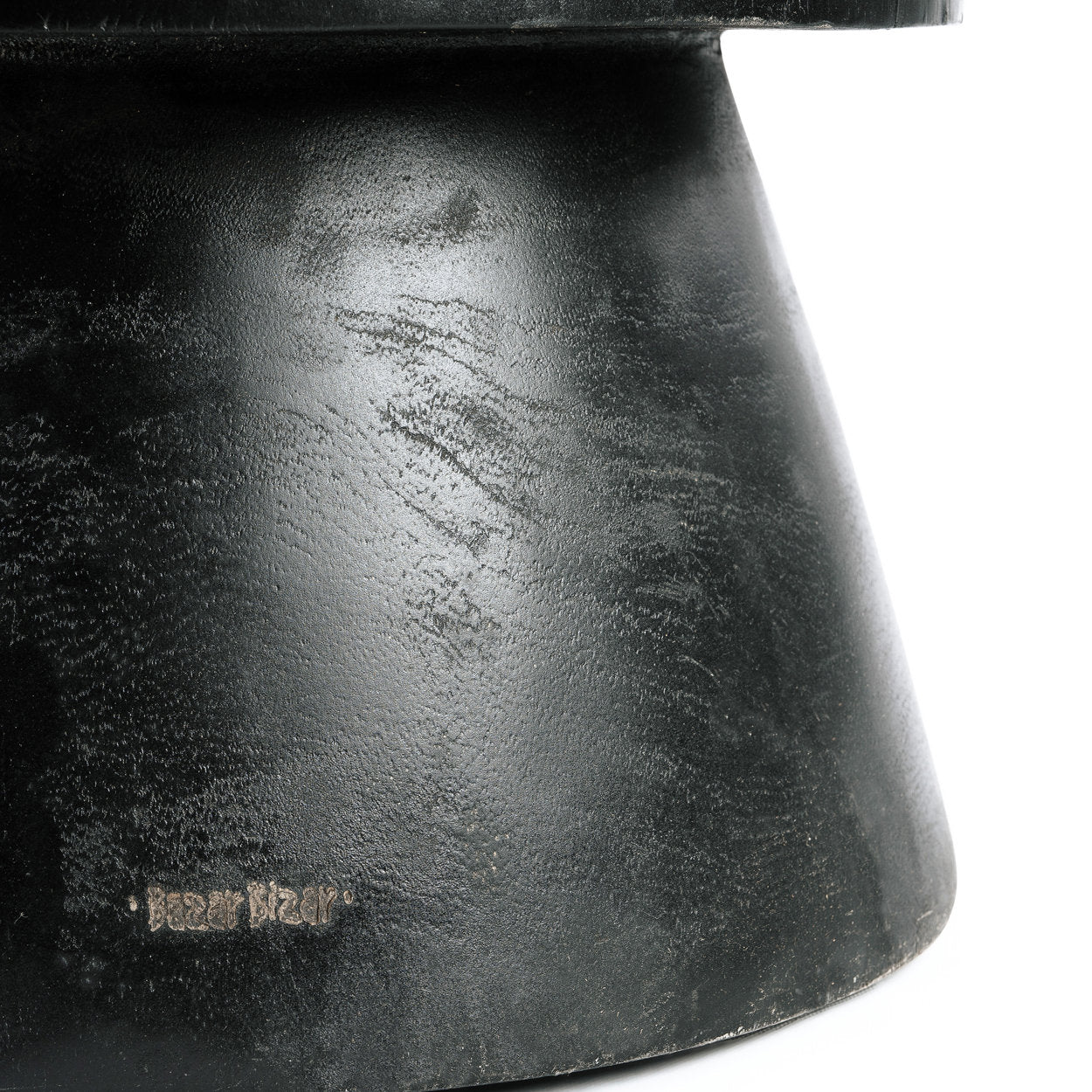 Der Warmi Hocker Schwarz ø40cm
