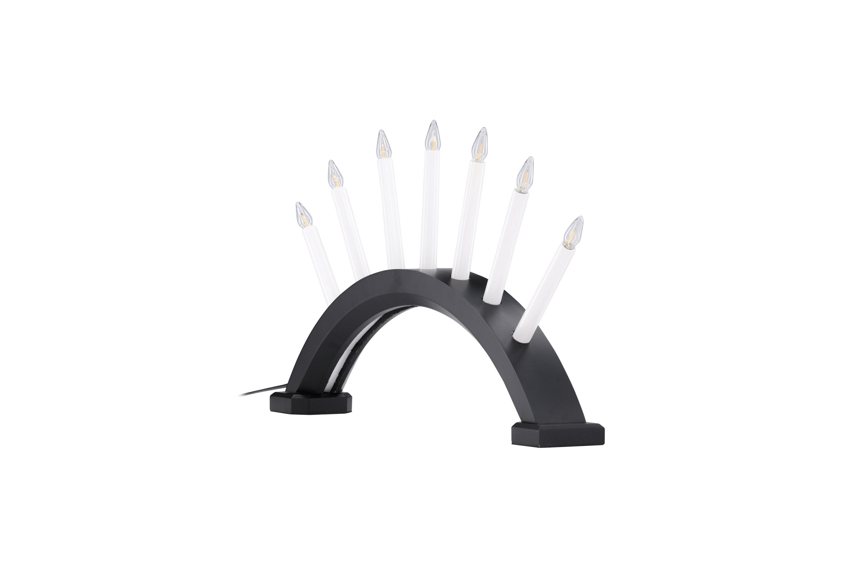 Kebnekaise Table lamp Pine wood Black White