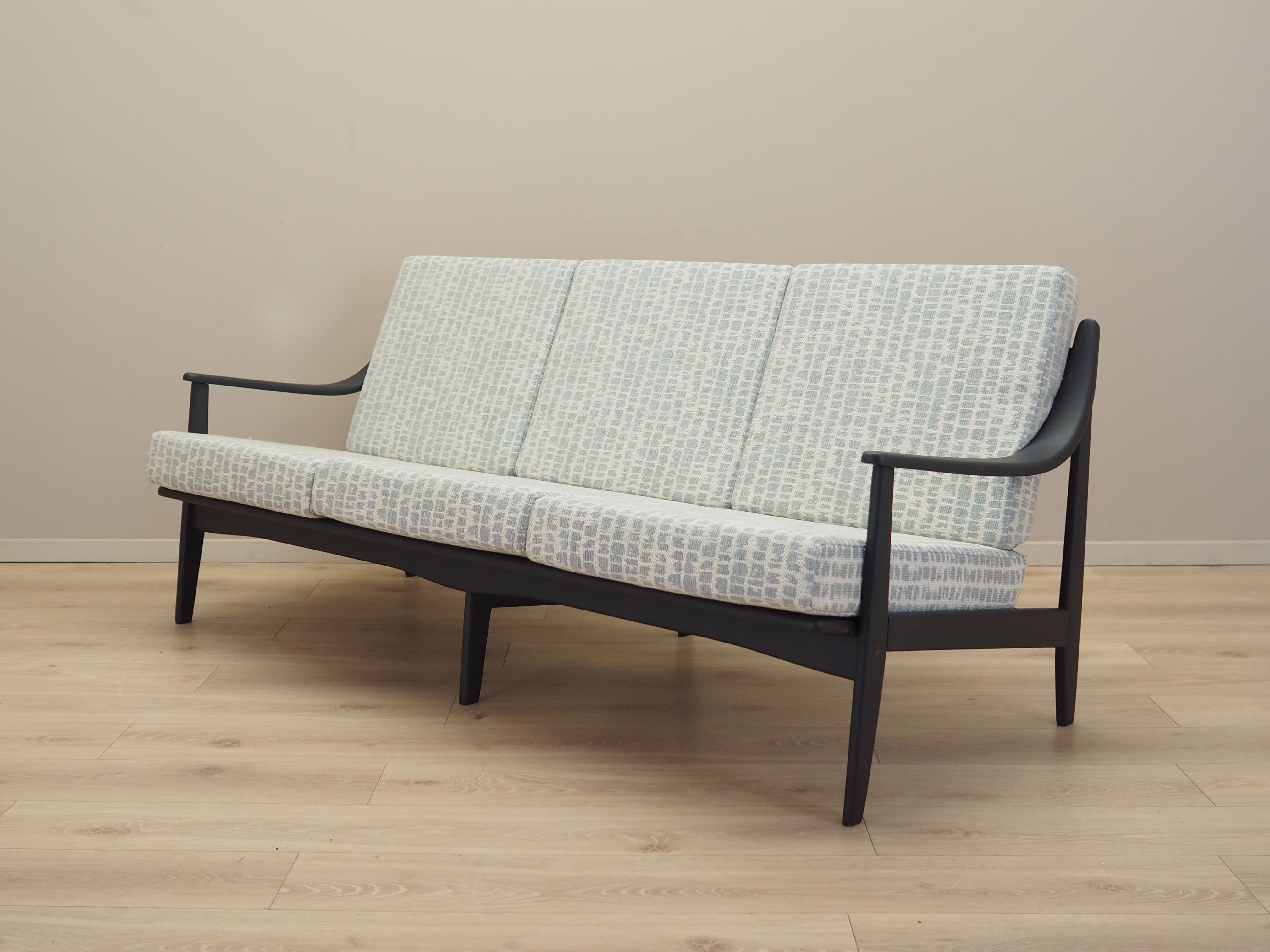 3-Sitzer Sofa Grau 1960er Jahre