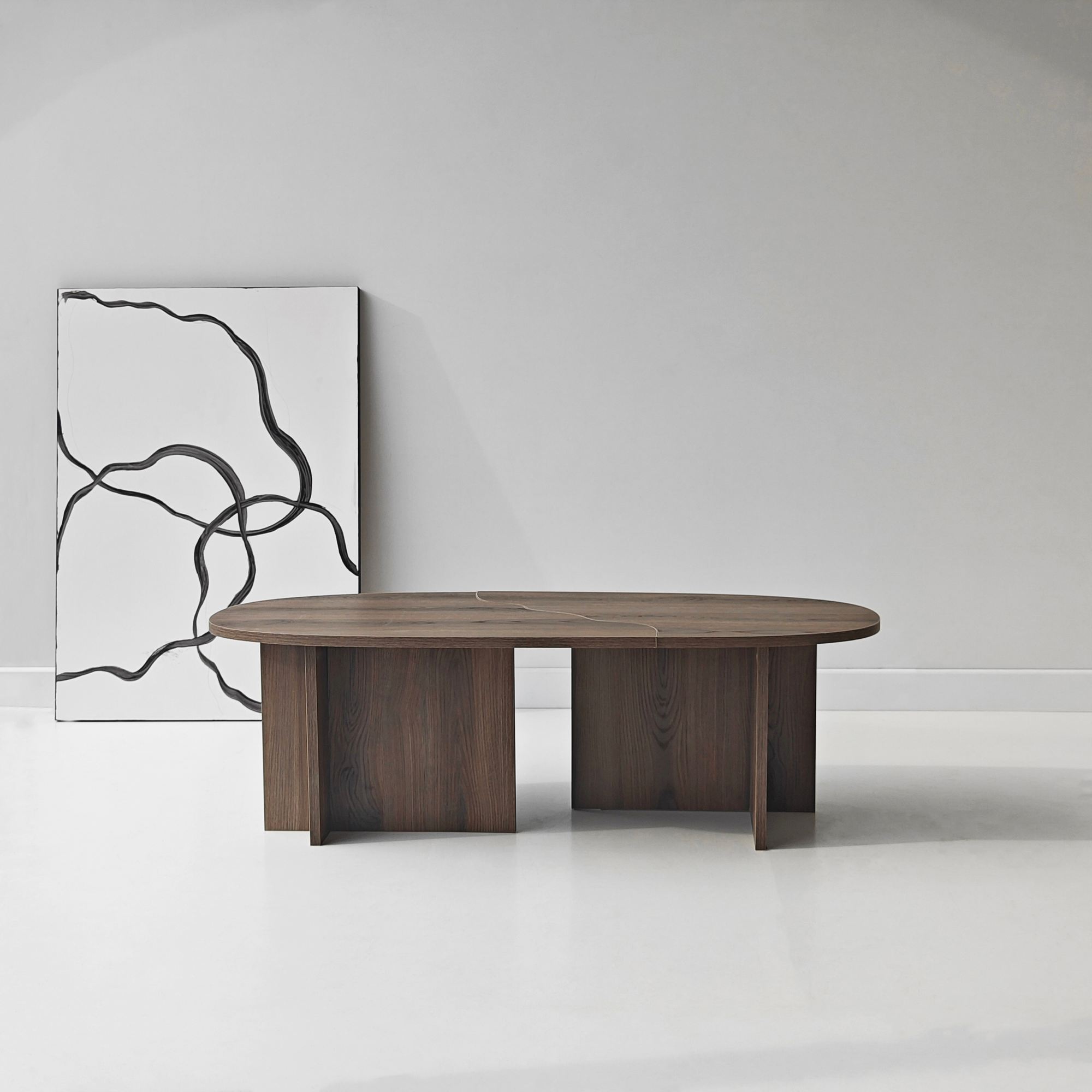 Missisipi Coffee Table Walnut Brown Look