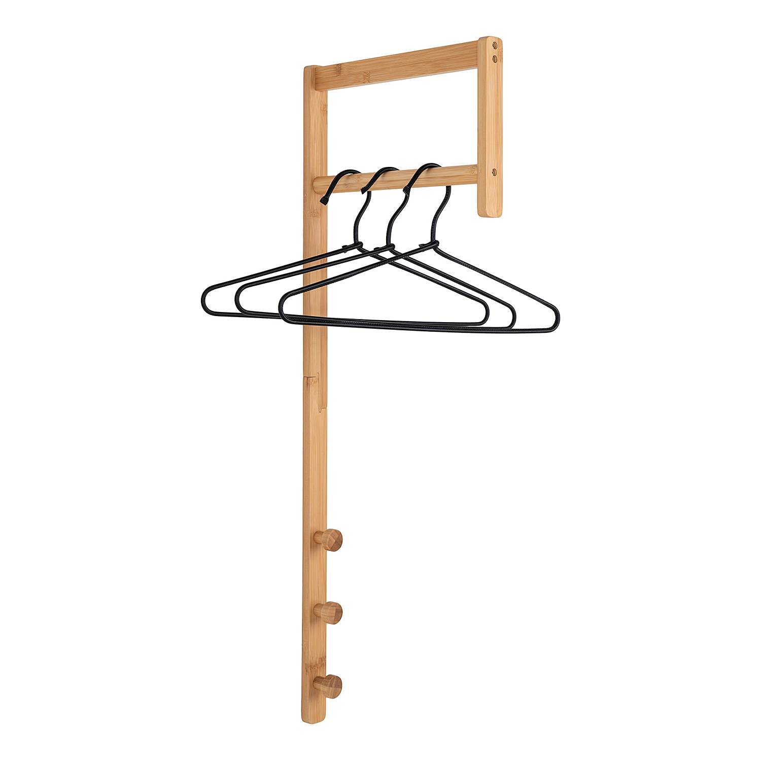 Wandgarderobe Trento Bamboo Natur