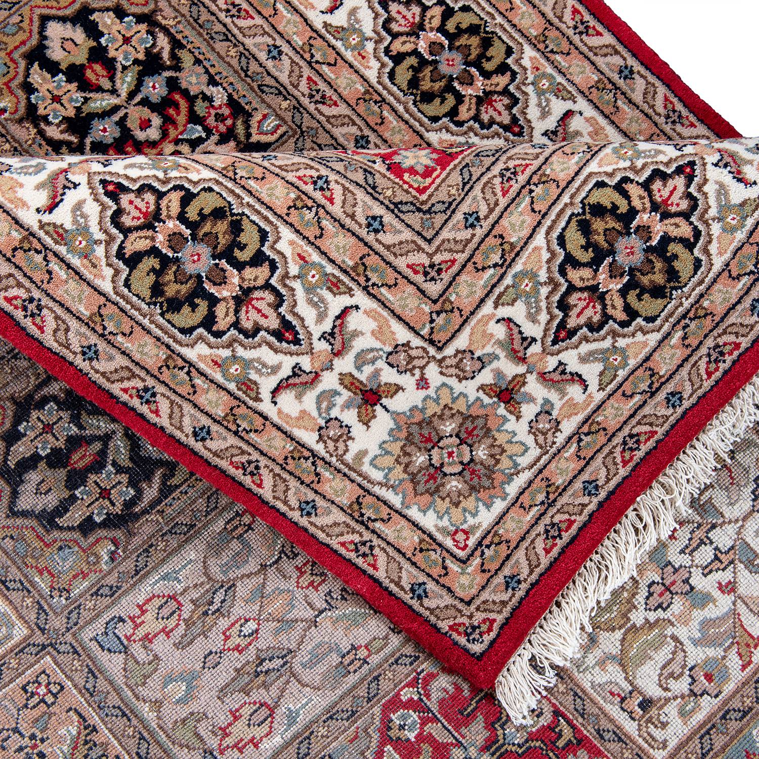 Benares Bachtiari Teppich Schurwolle Rot 60 x 90 cm