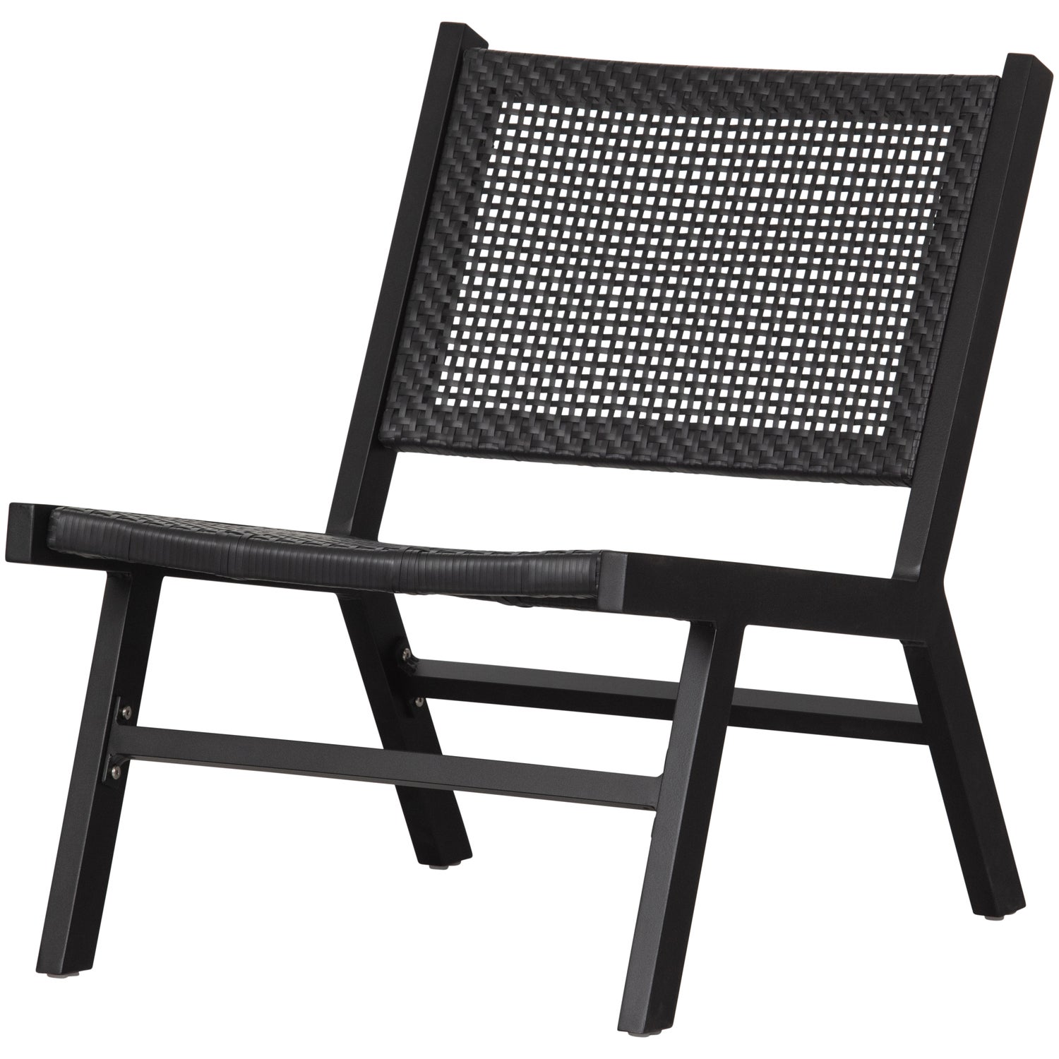 Puk Gartenstuhl Aluminium Schwarz
