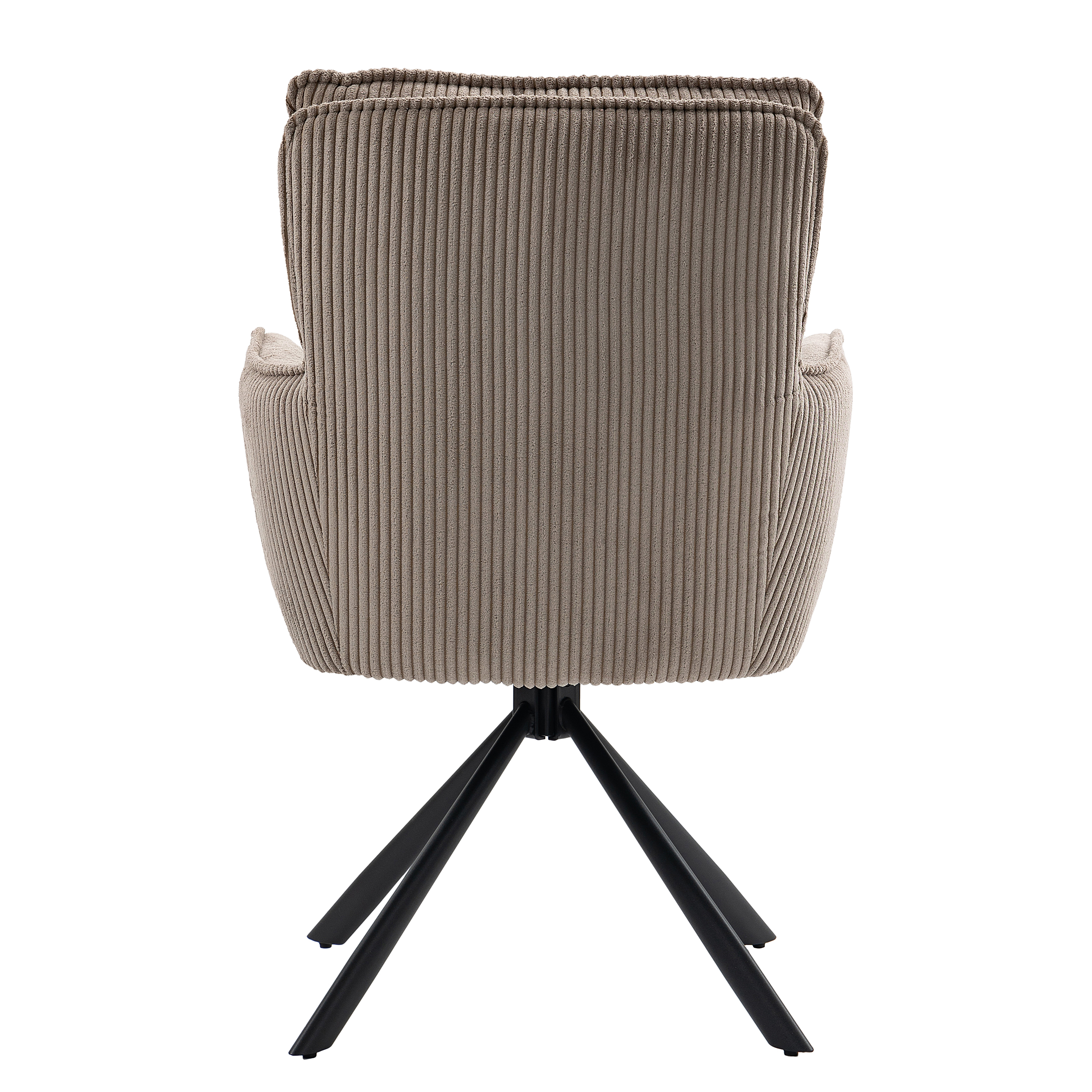 2x Drehbarer Armlehnenstuhl SALVIN Cappuccino